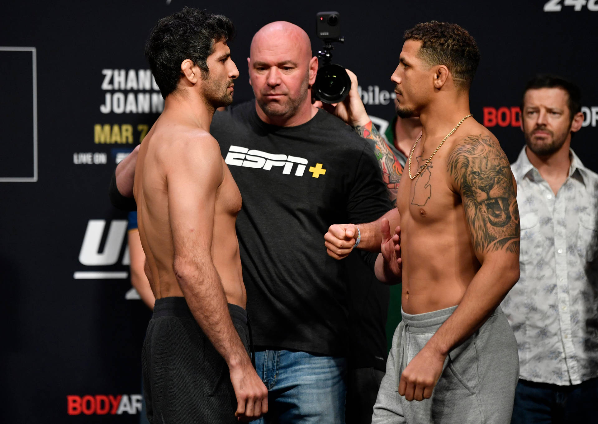 Beneil Dariush During Weigh-in Background