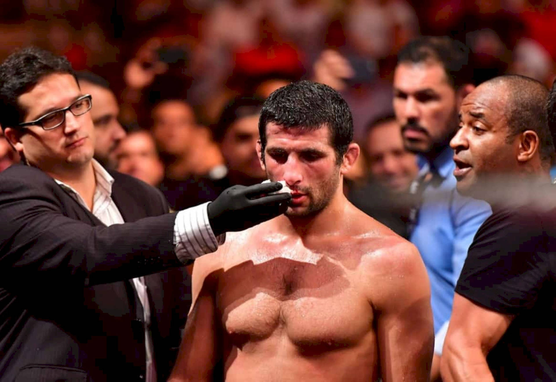 Beneil Dariush With Bleeding Nose Background