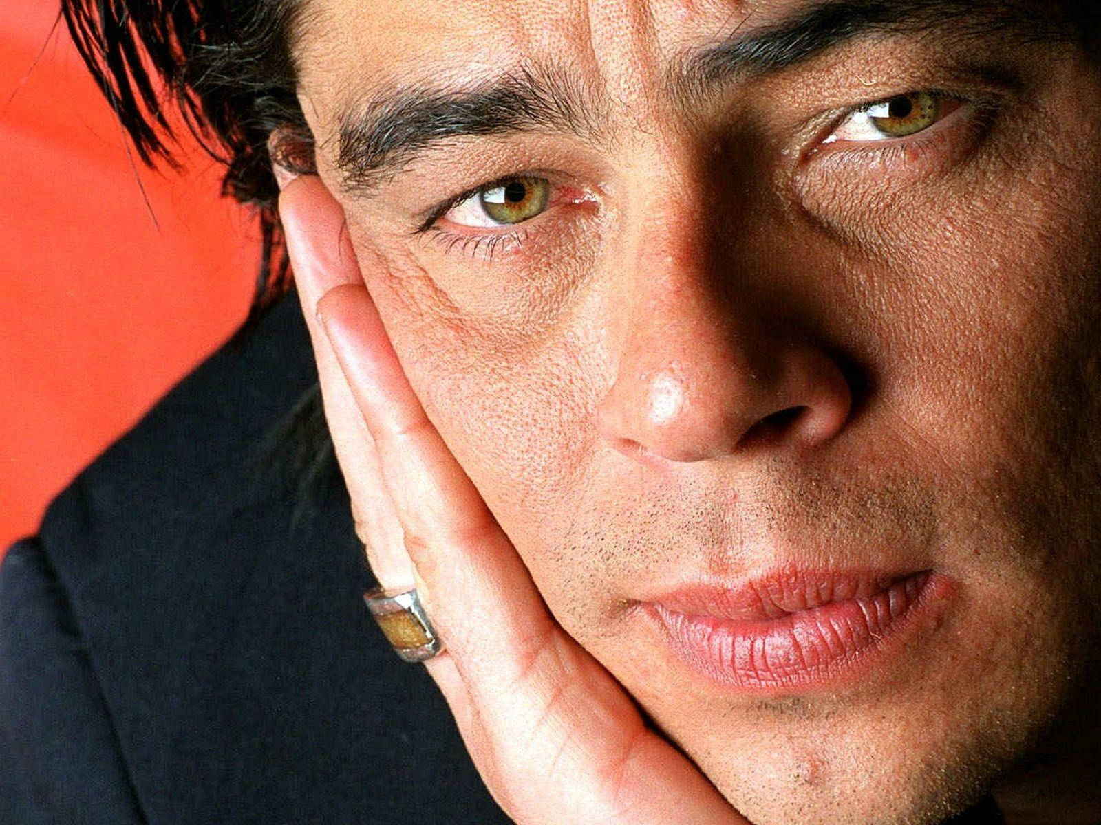 Benicio Del Toro - Close Up Portrait Background