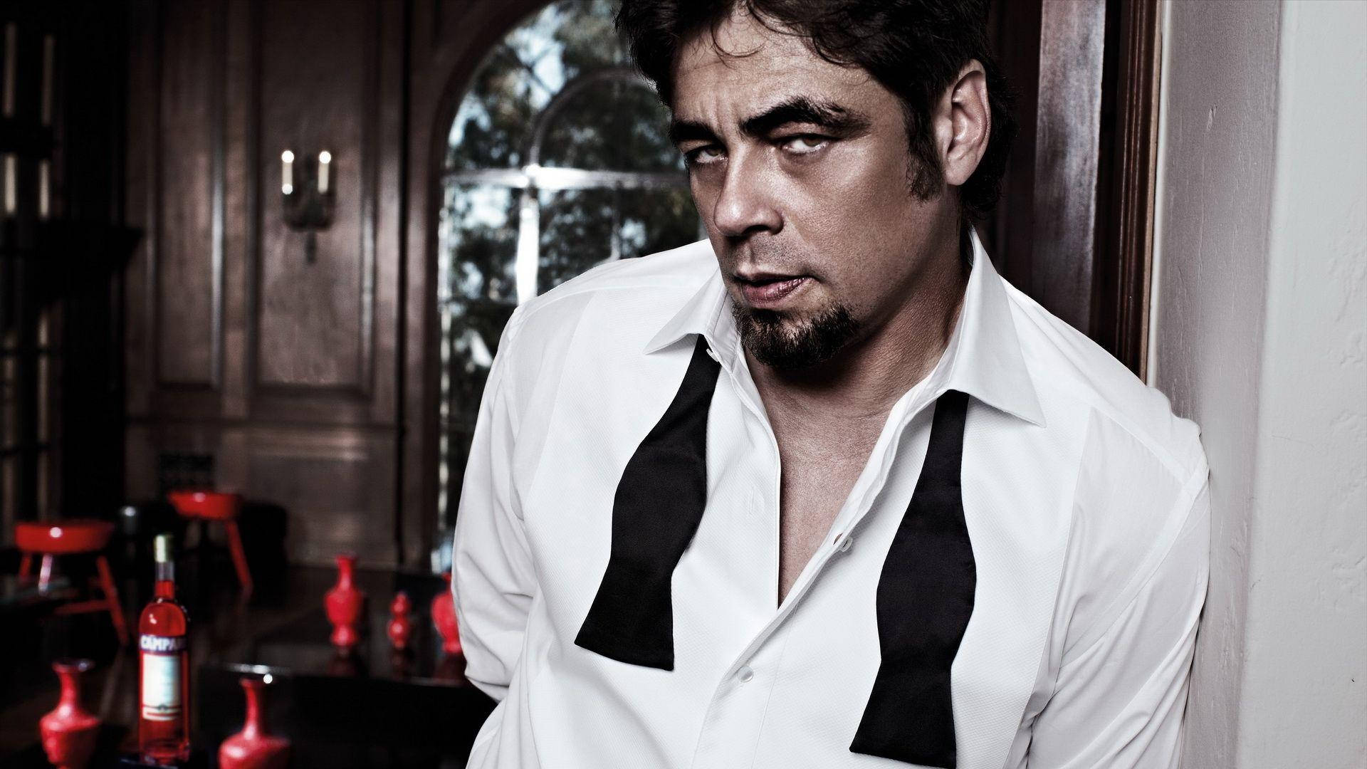 Benicio Del Toro The Red Affair Back Cover Background