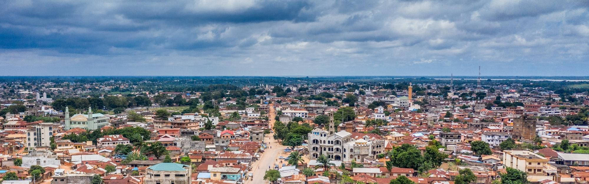 Benin In Panorama Background