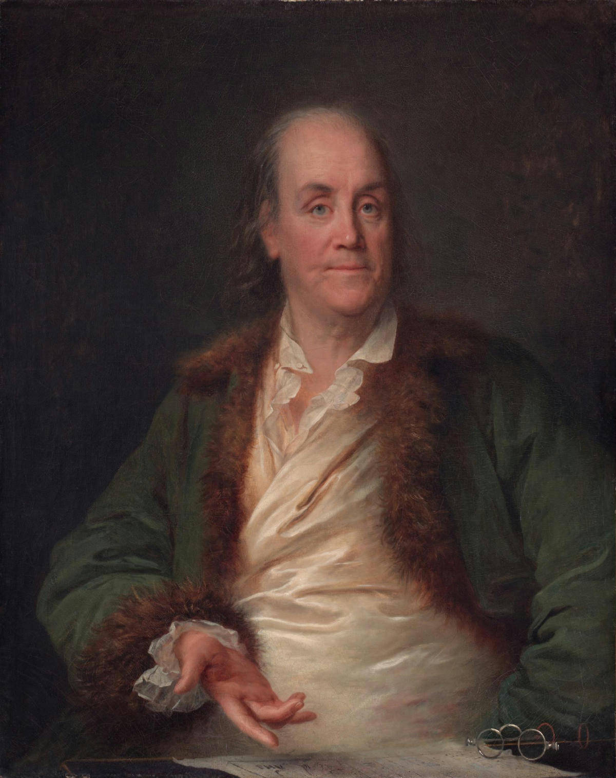 Benjamin Franklin Painting Background