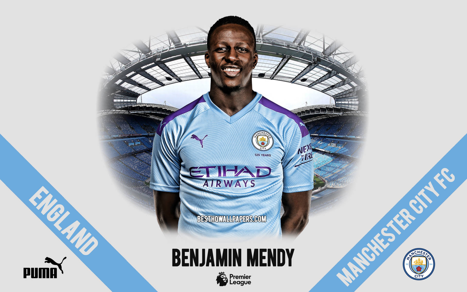 Benjamin Mendy Manchester City Fc Background