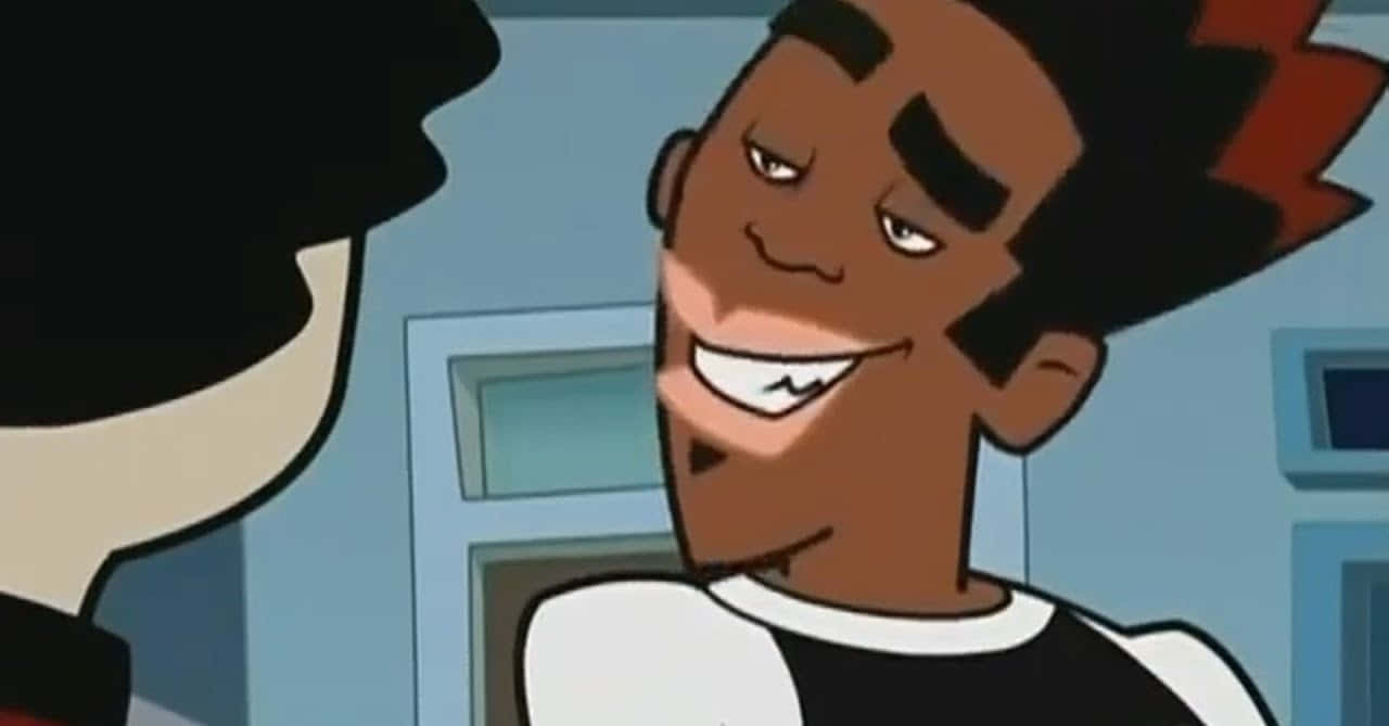 Benji, The Cheerful Character From 'fred's Head', With A Broad Smile. Background