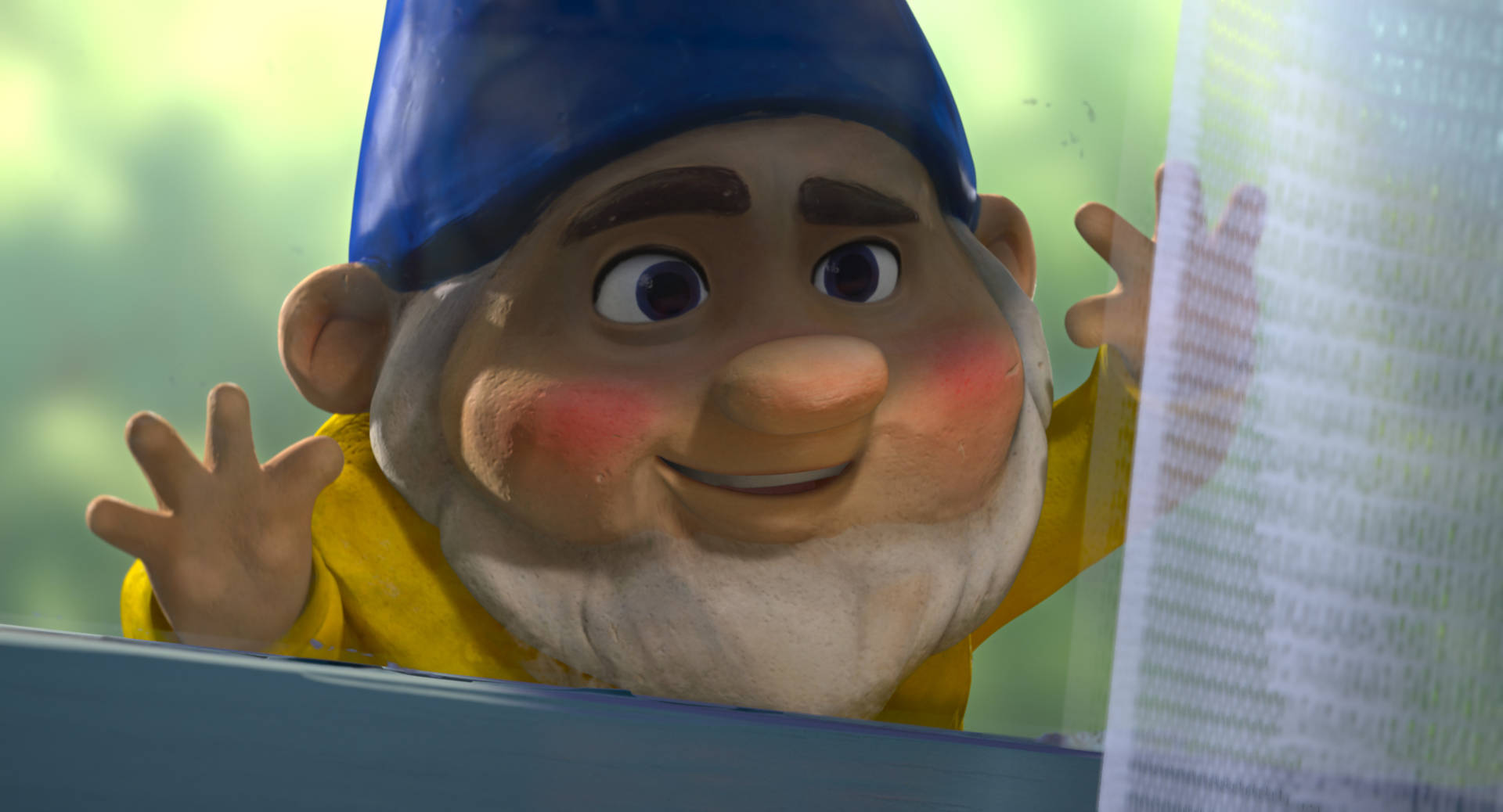 Benny Outside A Window Gnomeo And Juliet Background