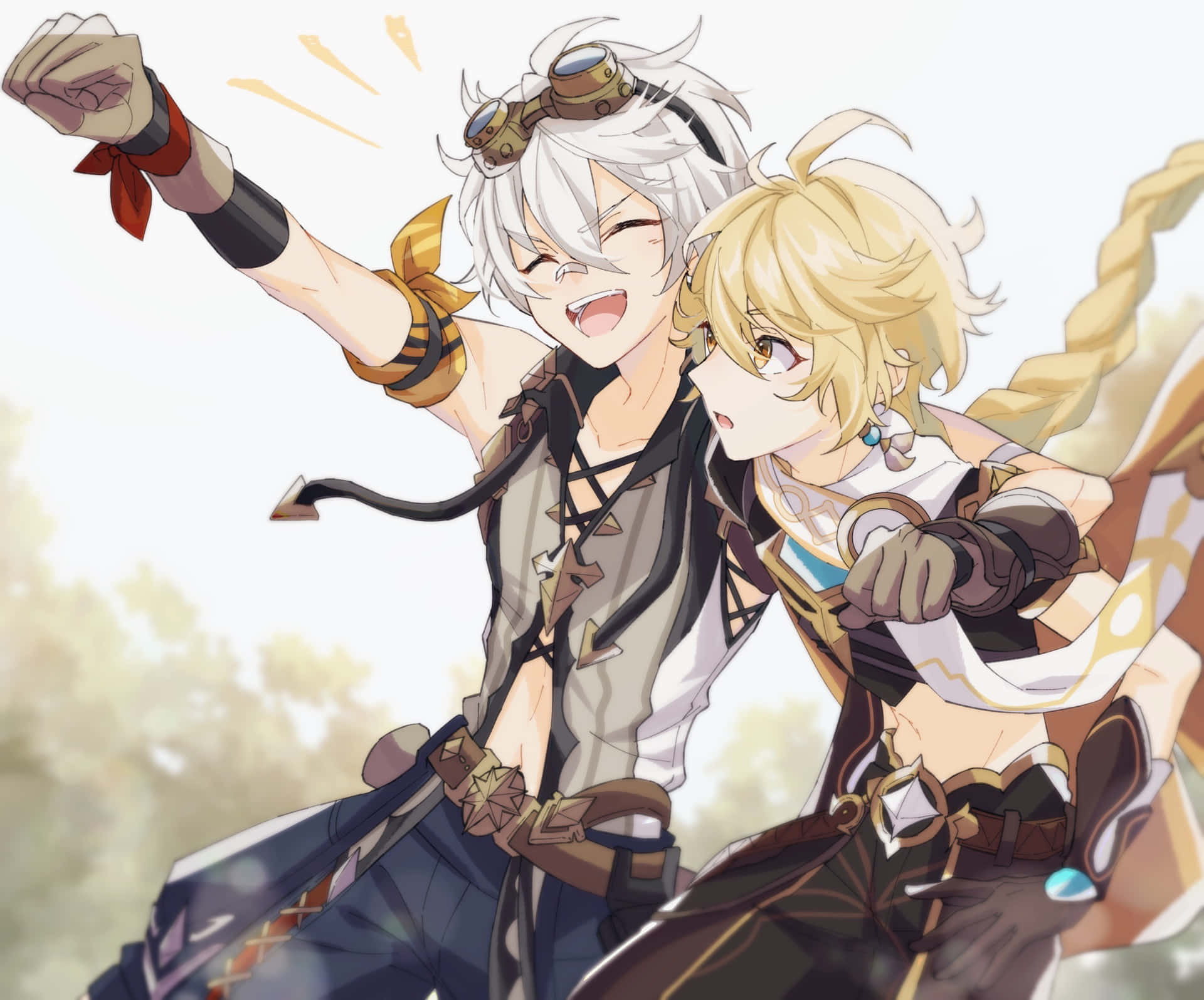 Benny's Adventure Team Genshin Matching Pfp Background