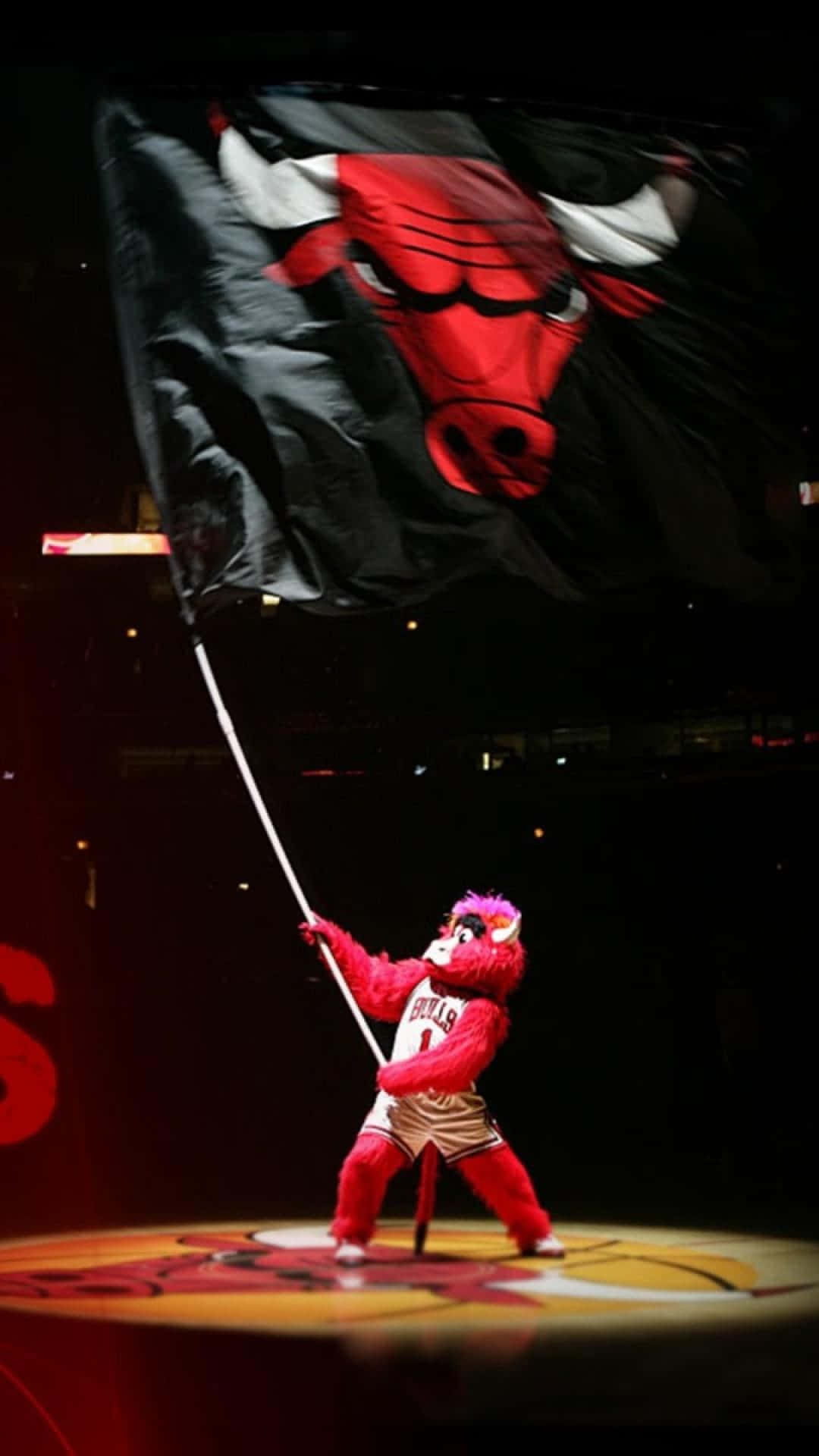 Benny Waving Chicago Bulls Flag Phone