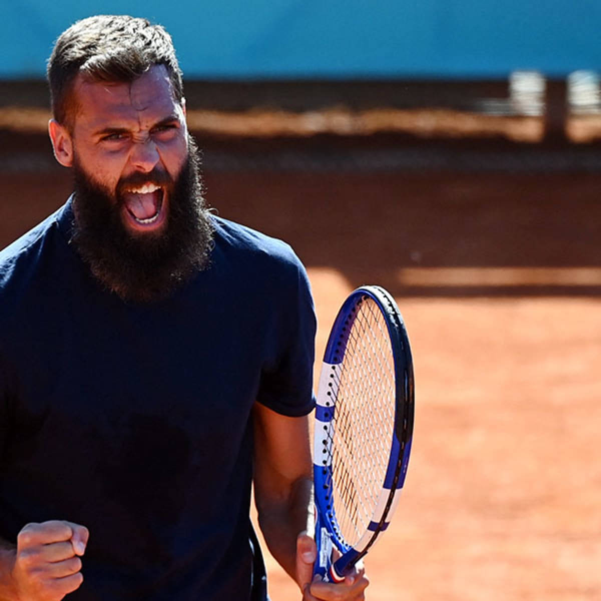 Benoit Paire Close-up Cheering