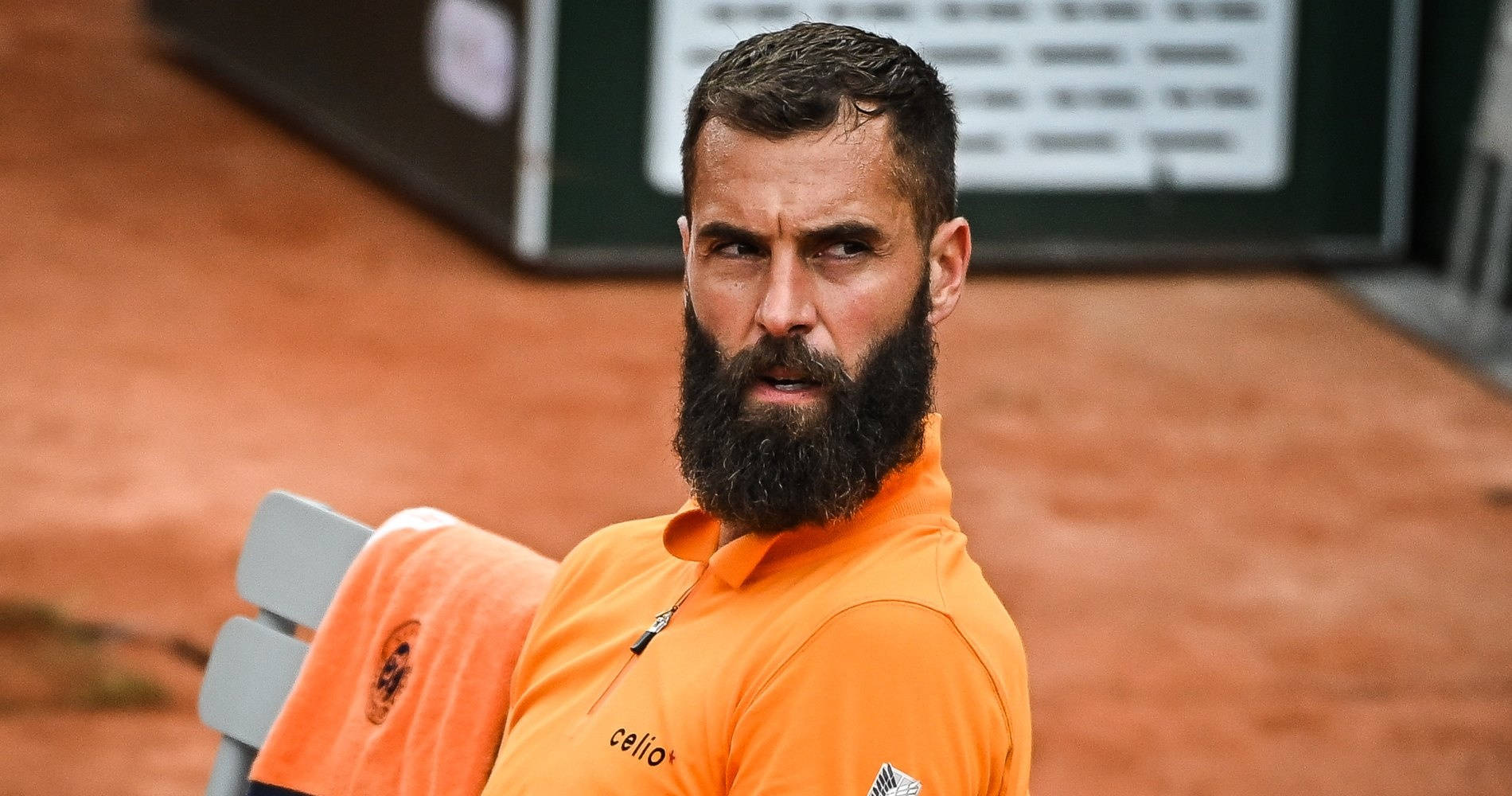 Benoit Paire Glaring Background