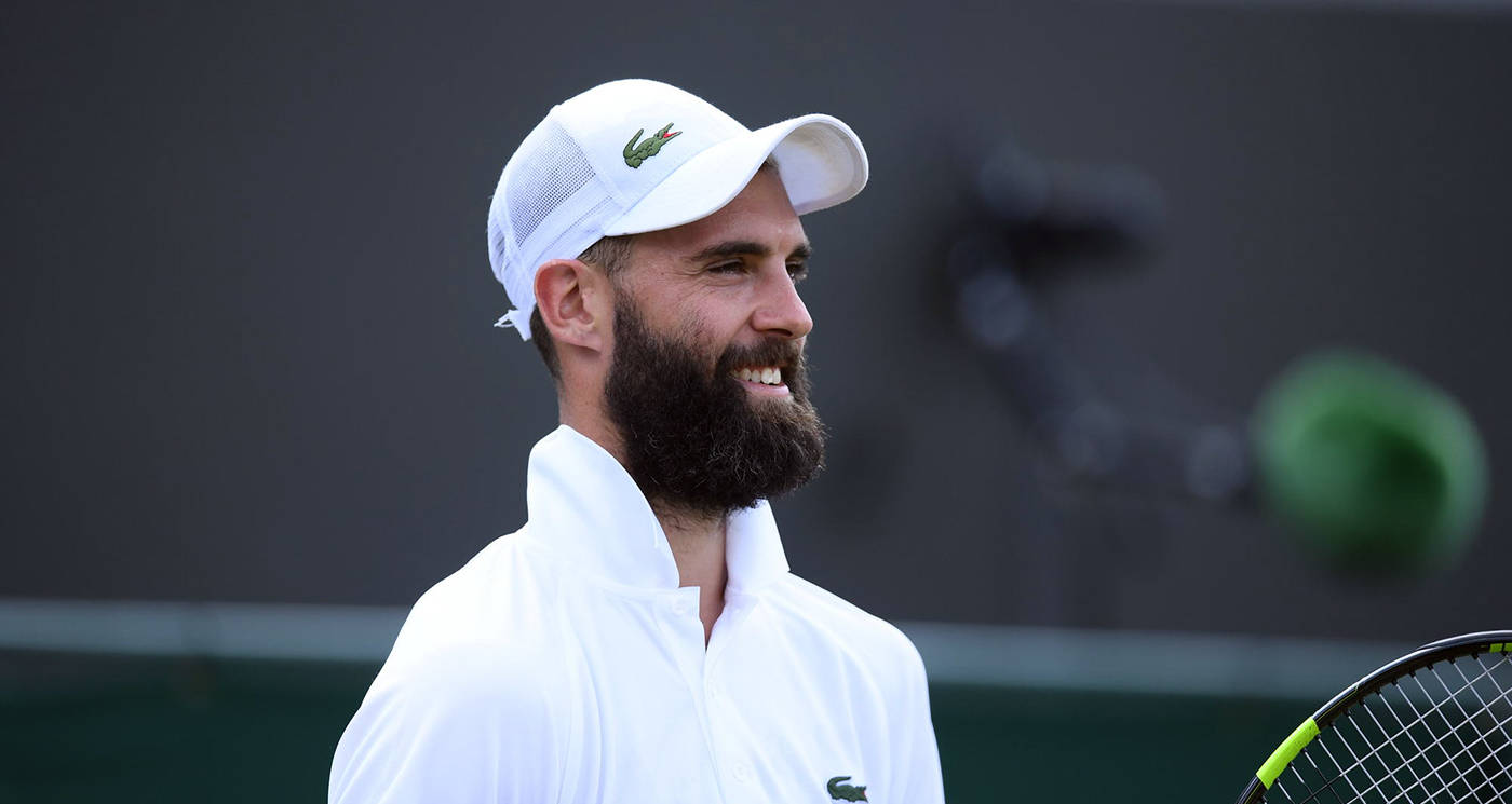 Benoit Paire Side Profile Smiling Background