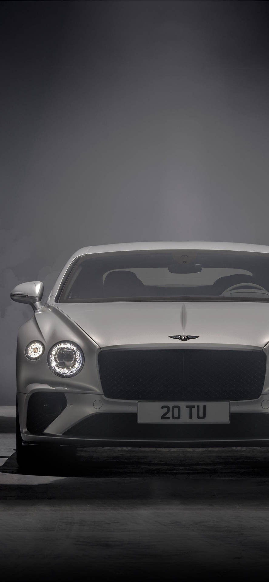 Bentley Car In Greyscale Iphone Background