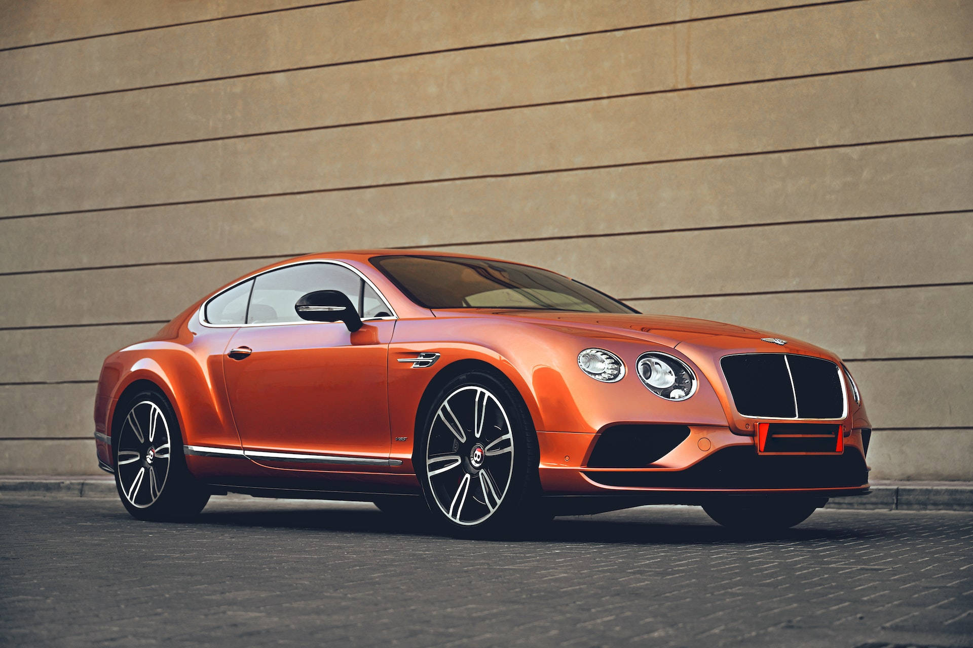 Bentley Cars Continental Orange