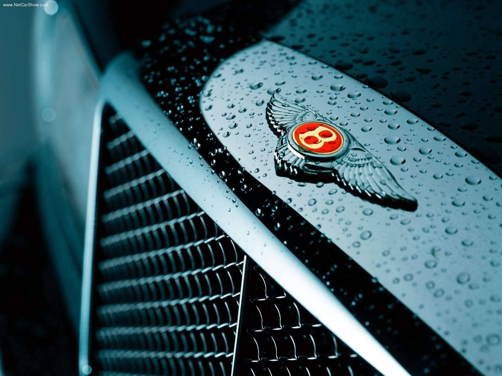 Bentley Cars Emblem Raindrops