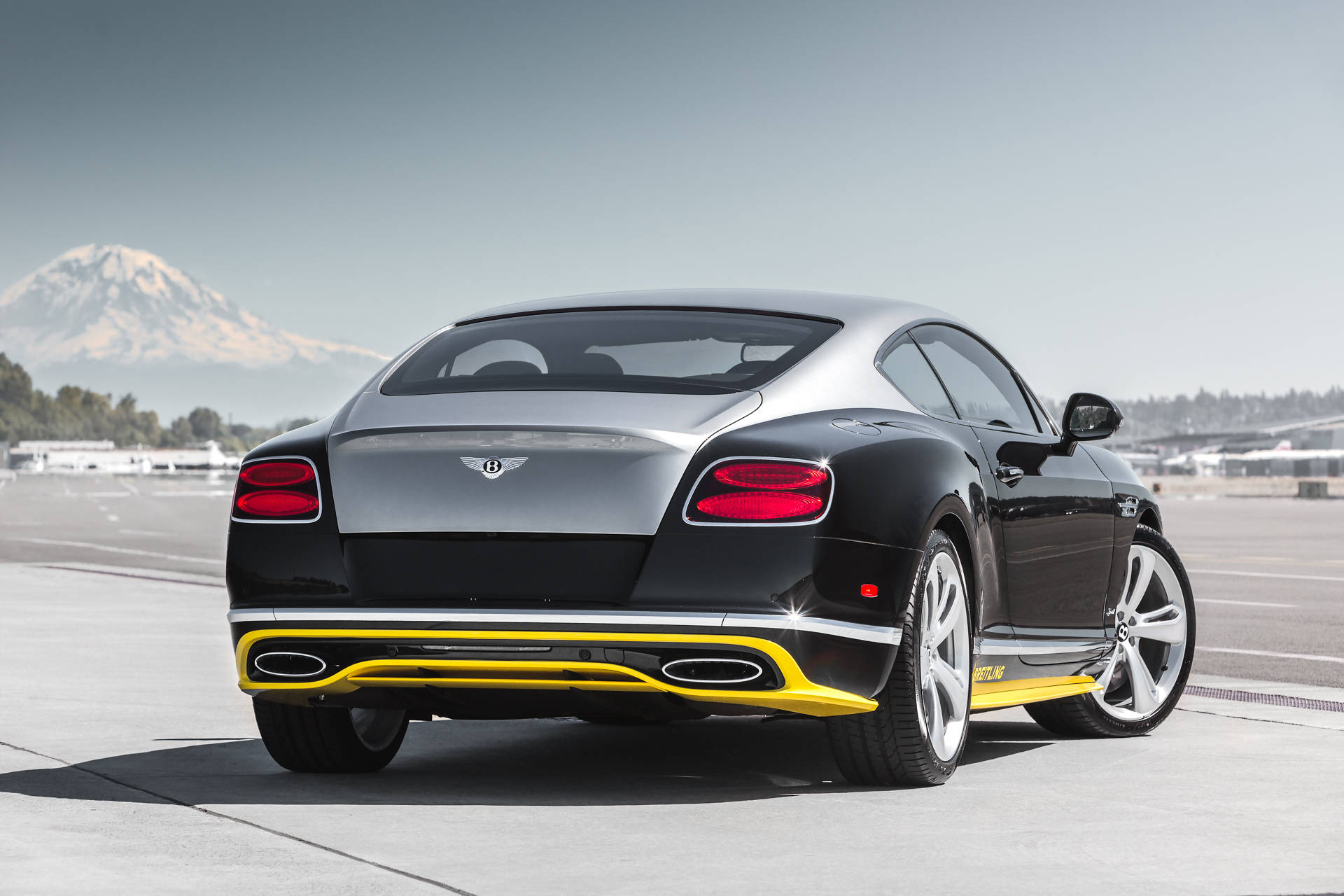 Bentley, Continental, Gt, Rear View Background