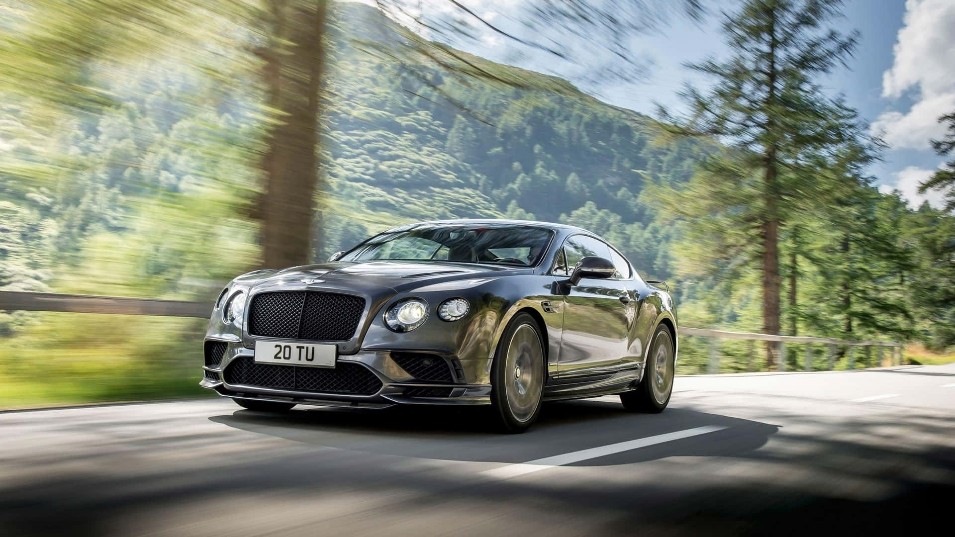 Bentley Sport Speeding Up Background