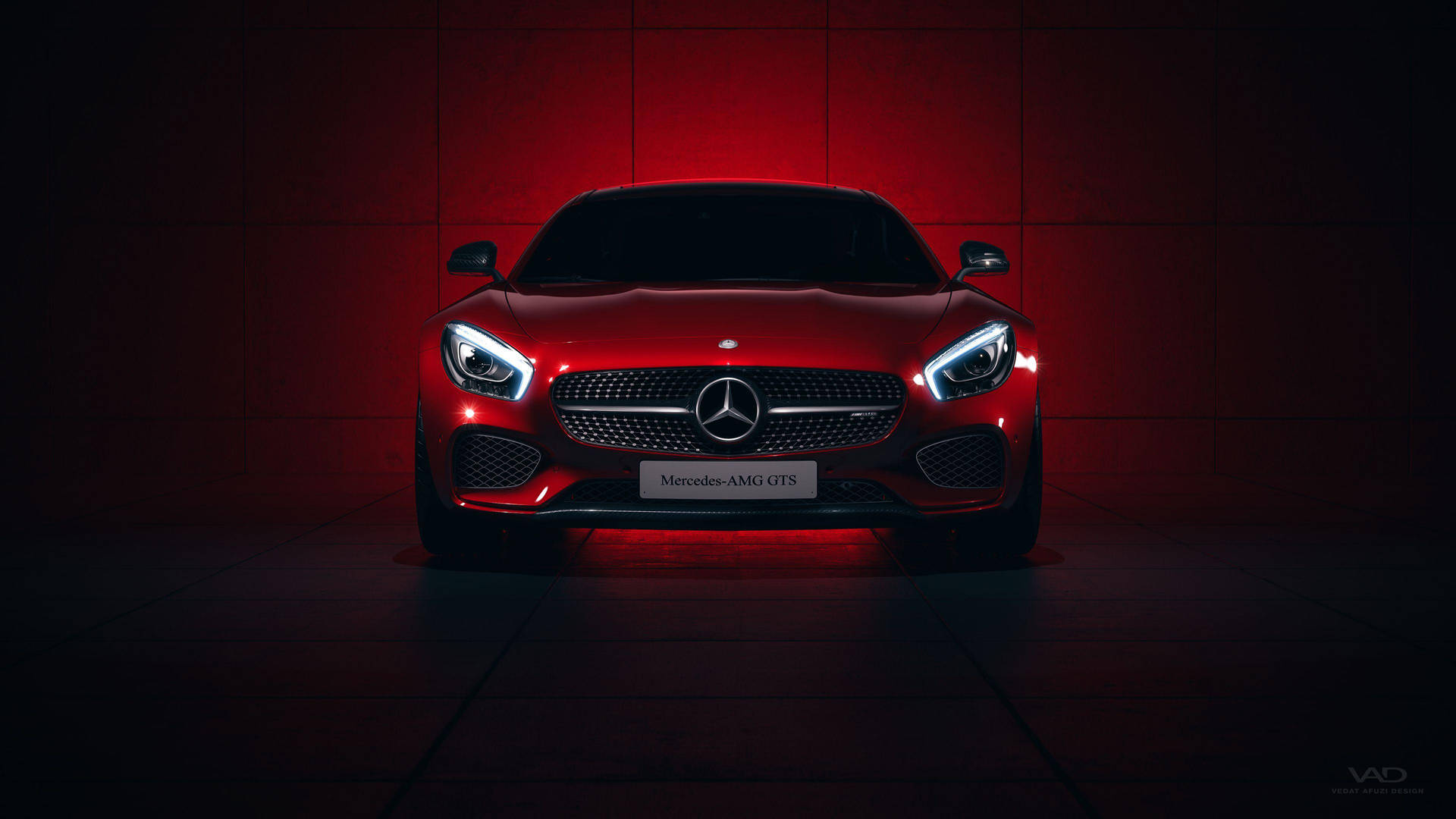 Benz 4k Sparkling Red Background
