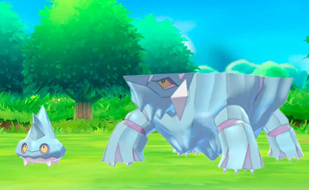 Bergmite And Avalugg On Grass