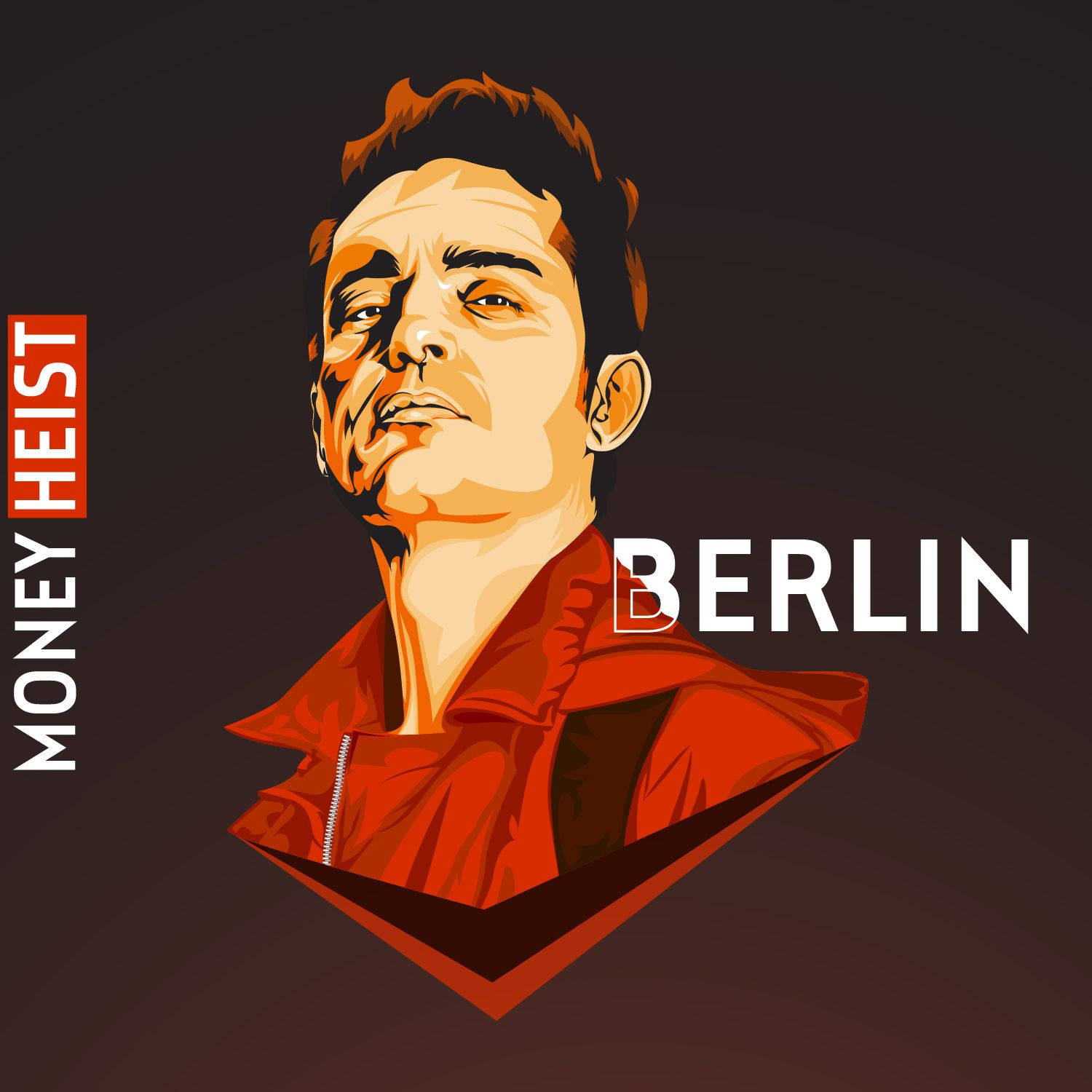 Berlin Money Heist Digital Art Background