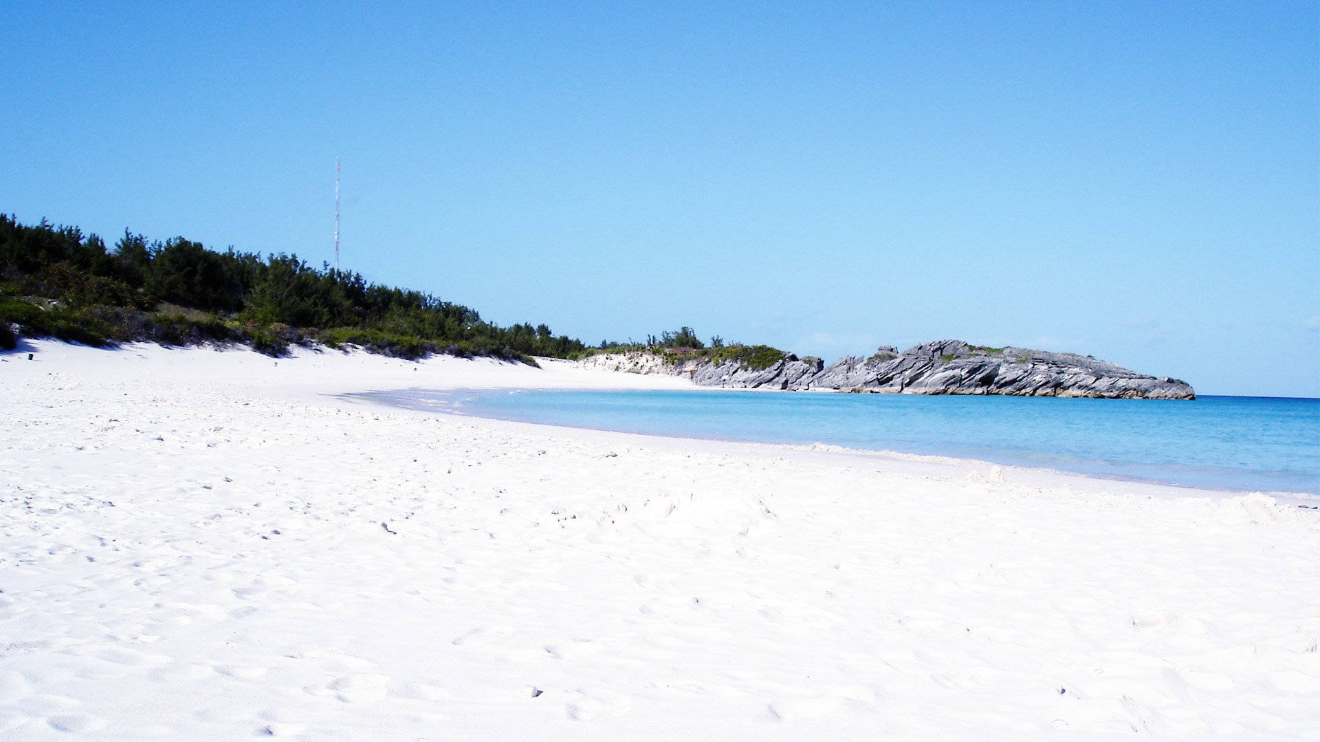 Bermuda White Sand Beach Background