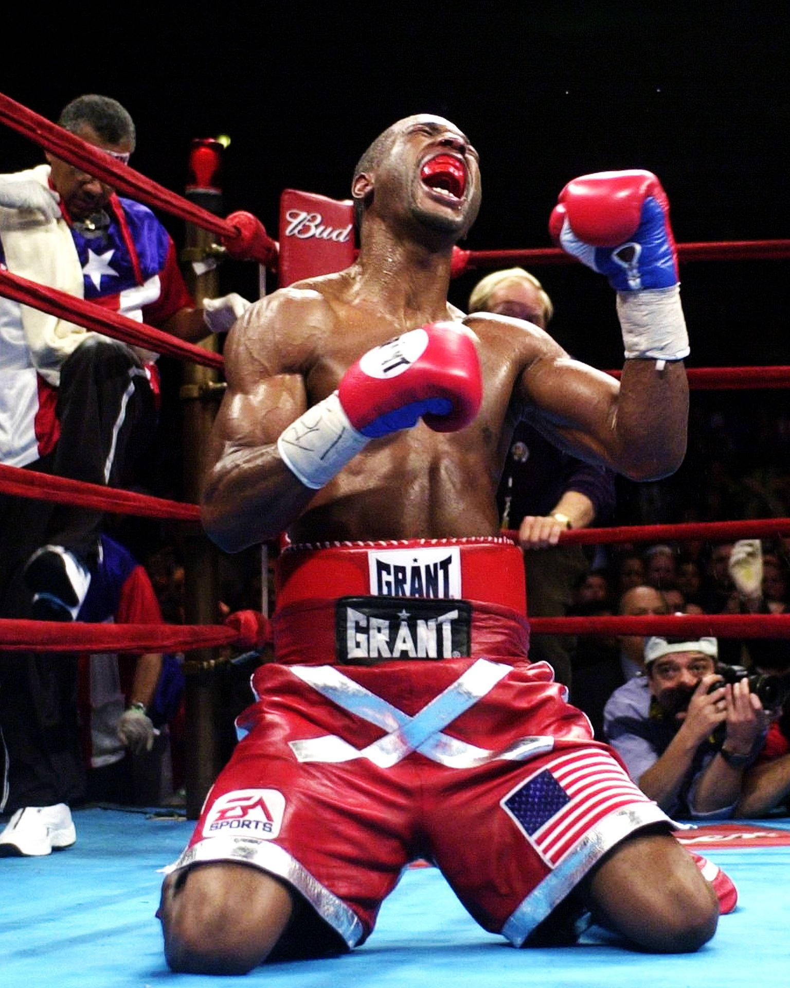 Bernard Hopkins Kneeling Down