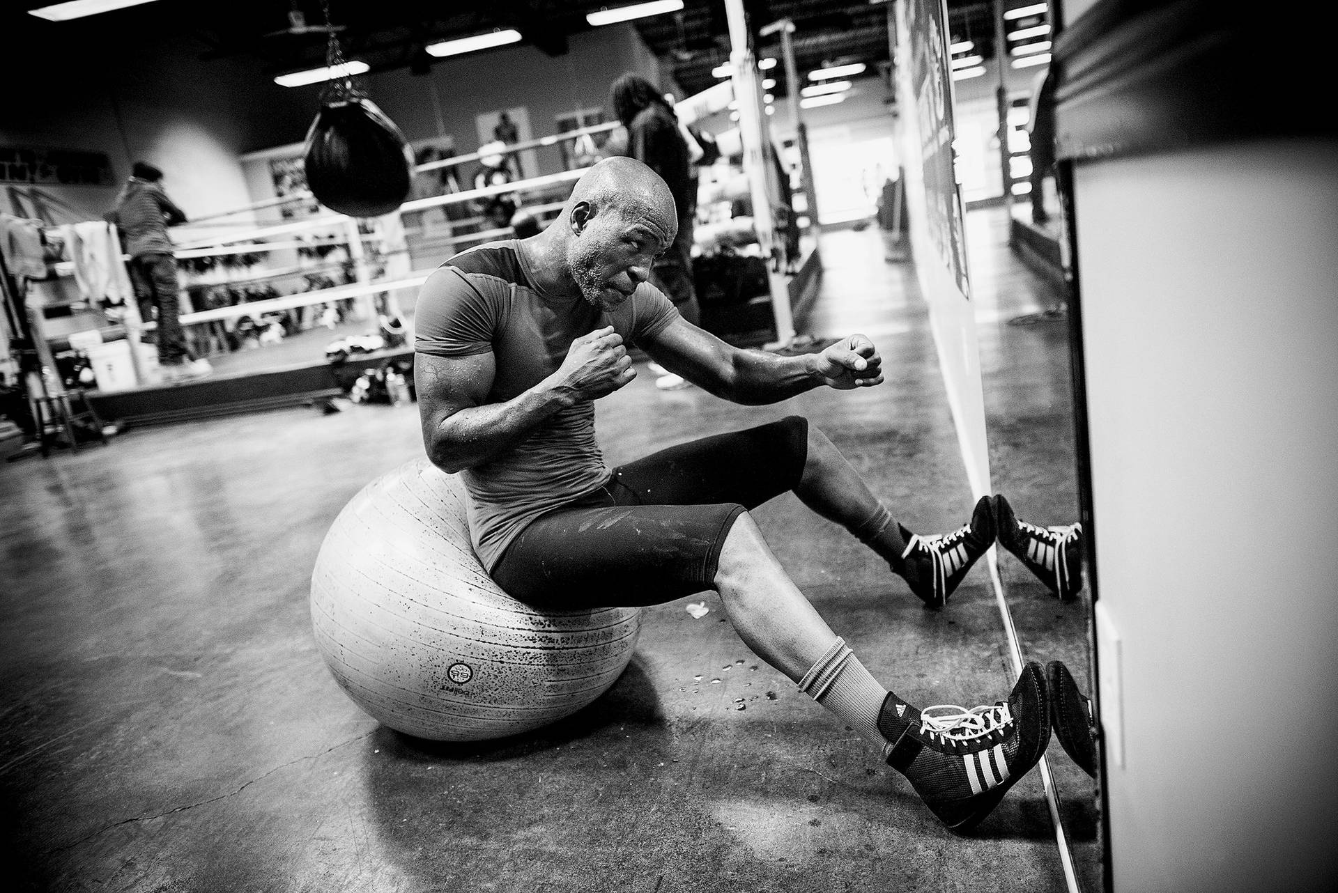 Bernard Hopkins' Monochromatic Photo