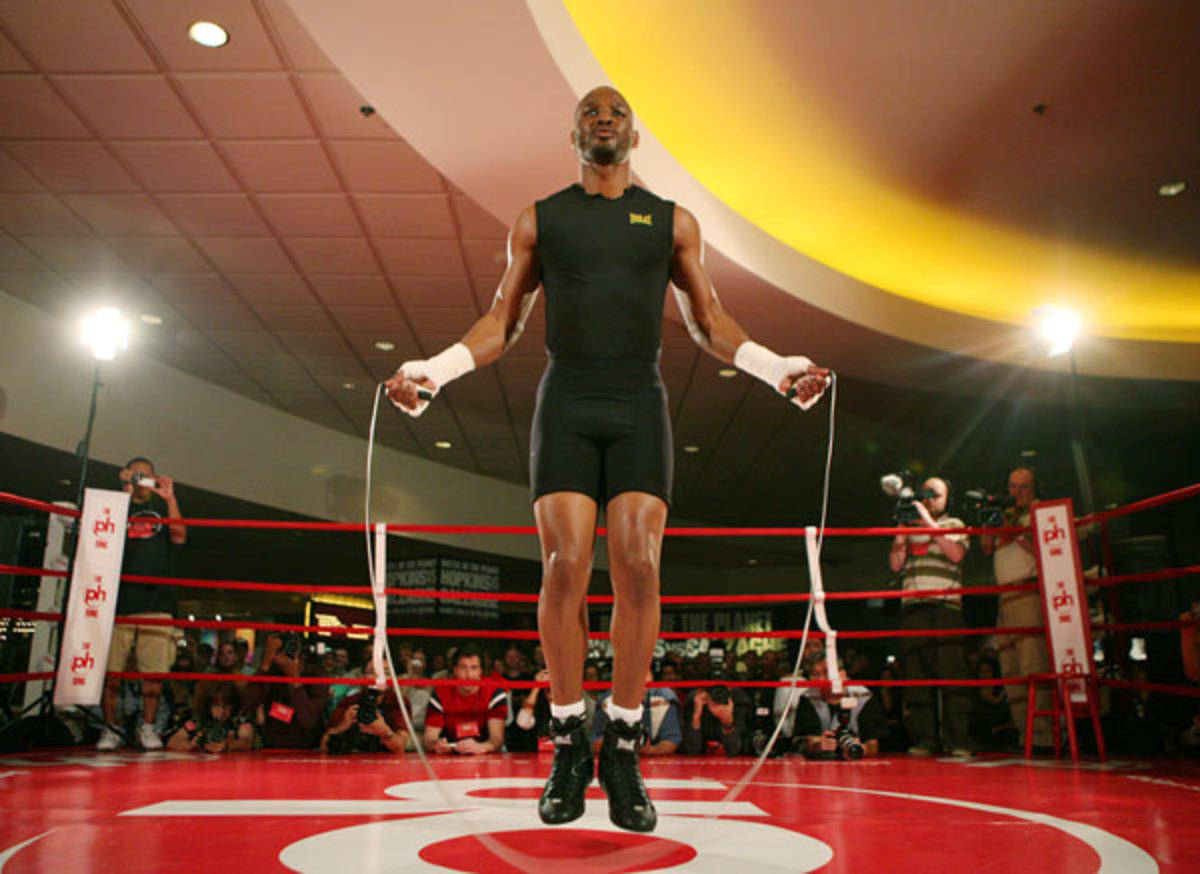 Bernard Hopkins Playing Skipping Rope Background