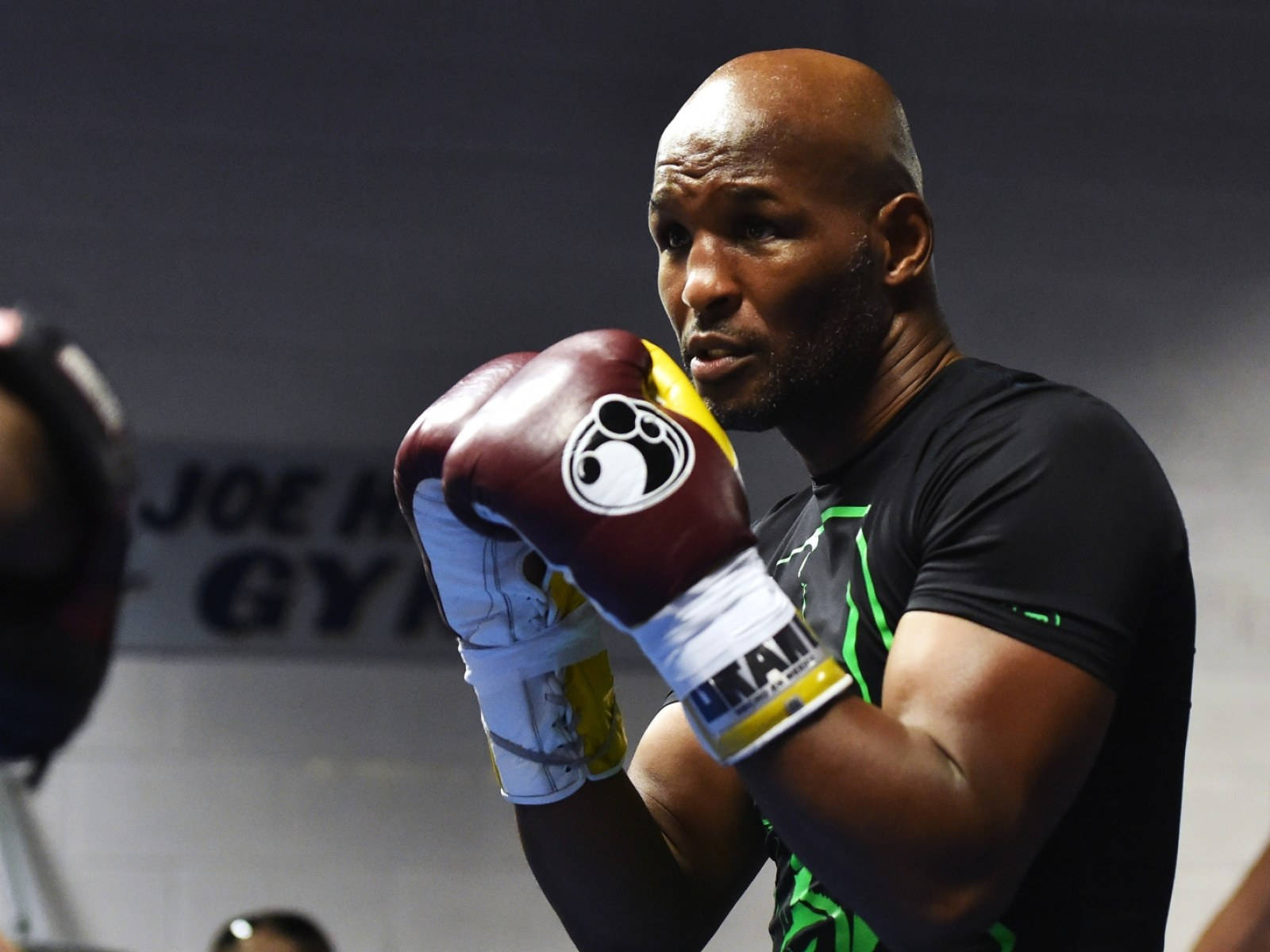 Bernard Hopkins Practicing