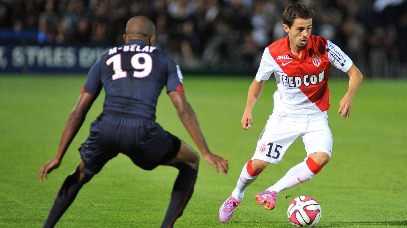 Bernardo Silva Rushes Past A Defender