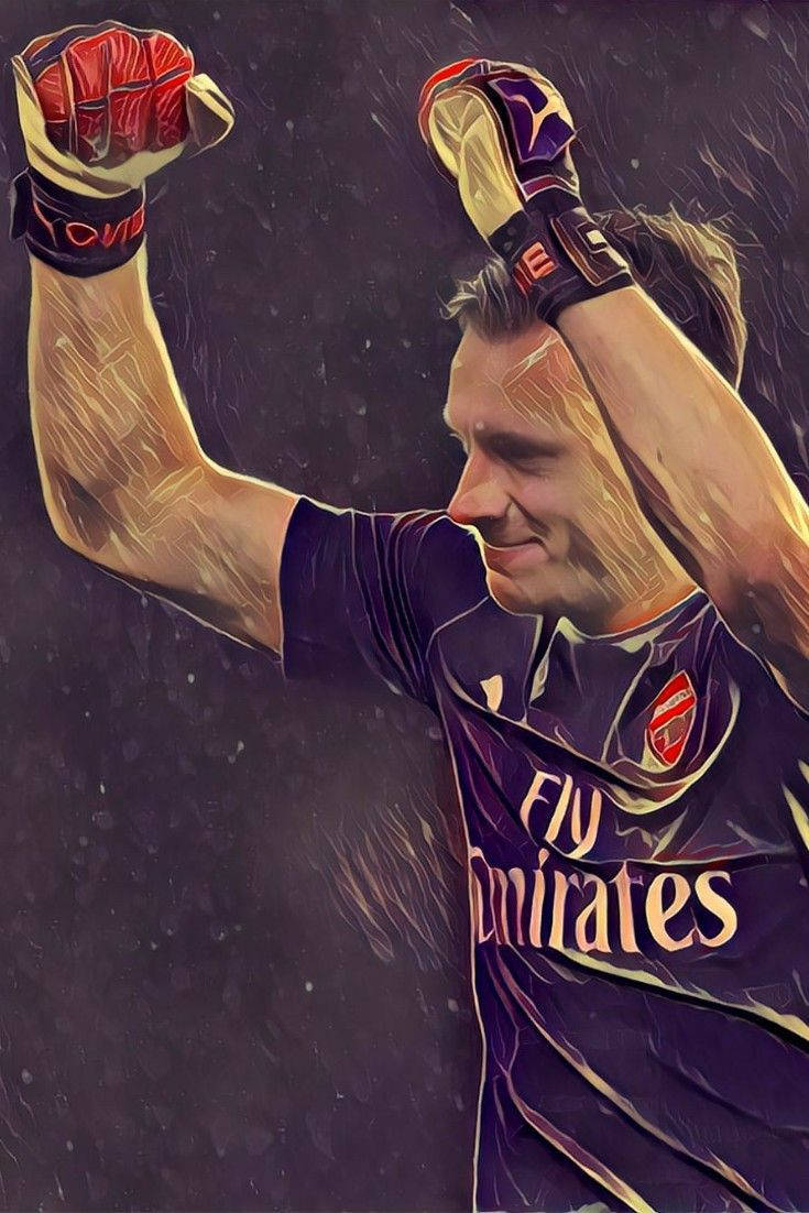 Bernd Leno During Rainy Day