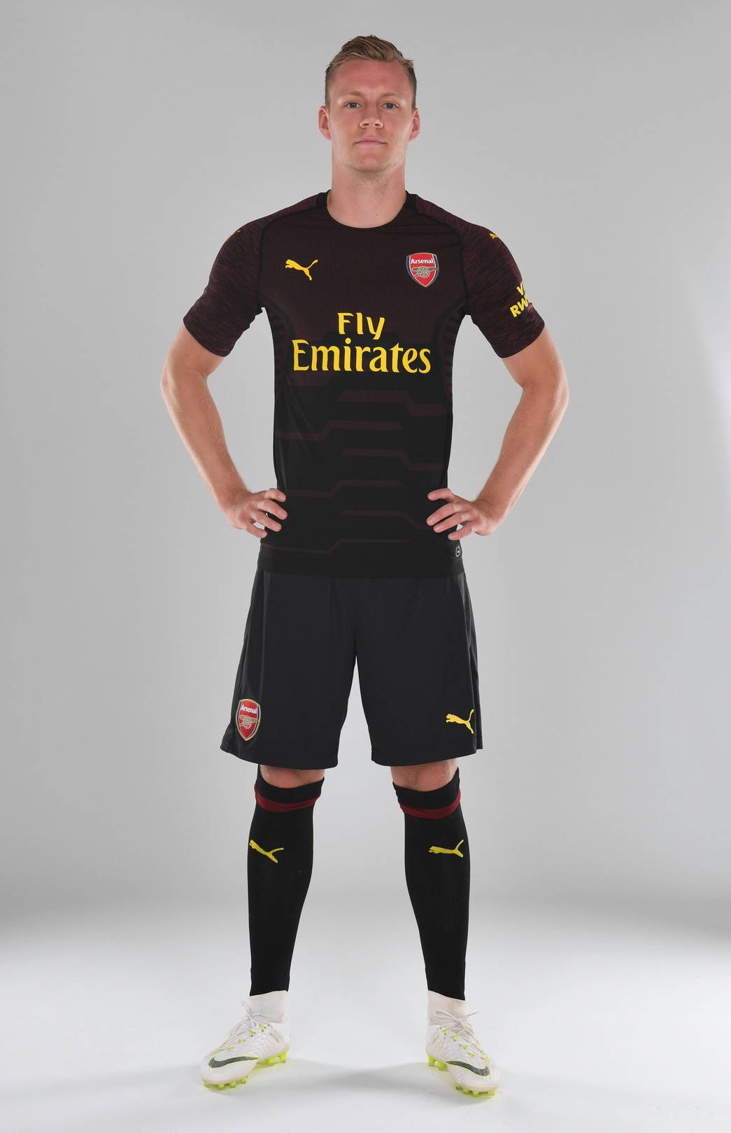 Bernd Leno Posing In Black Background