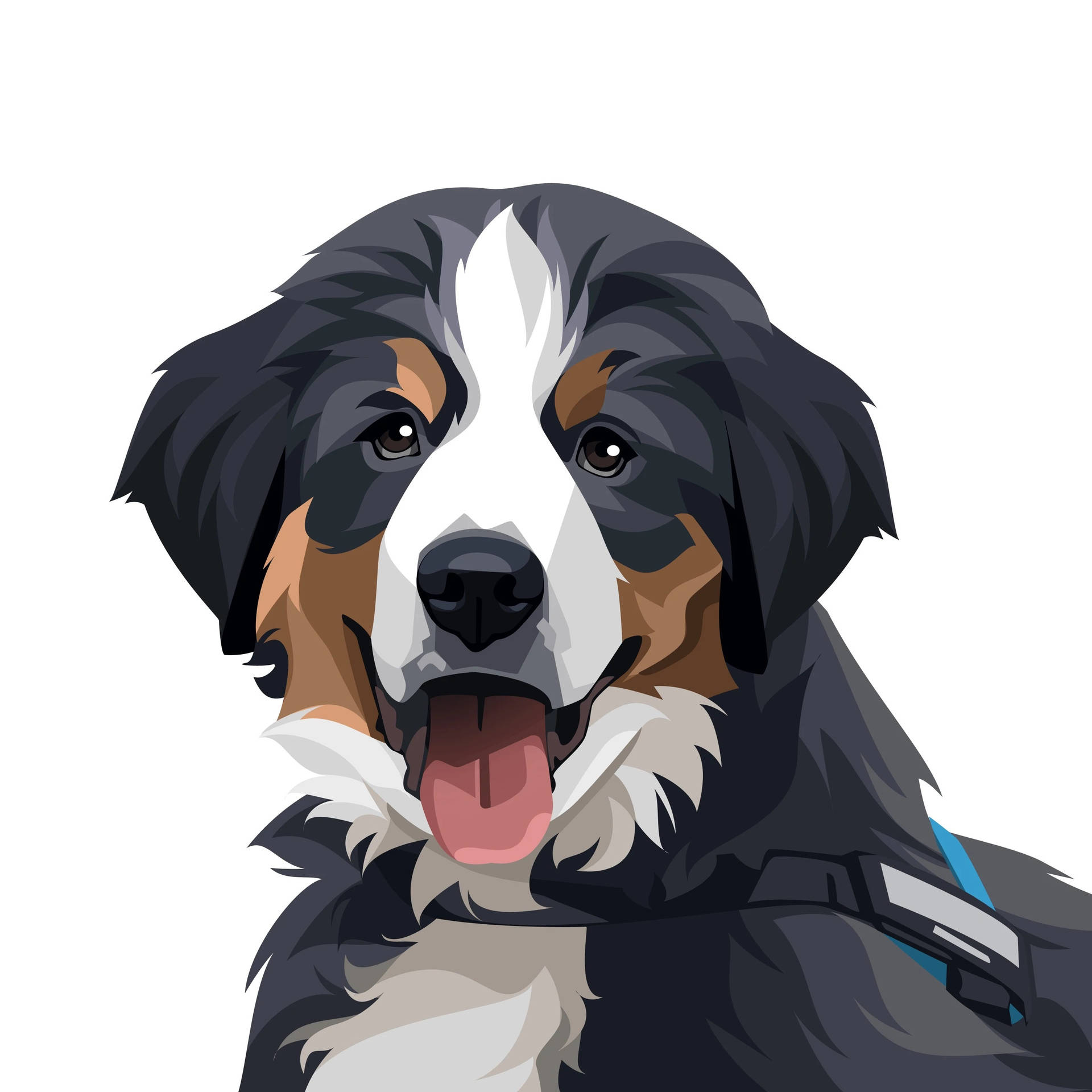 Bernese Dog Art Background