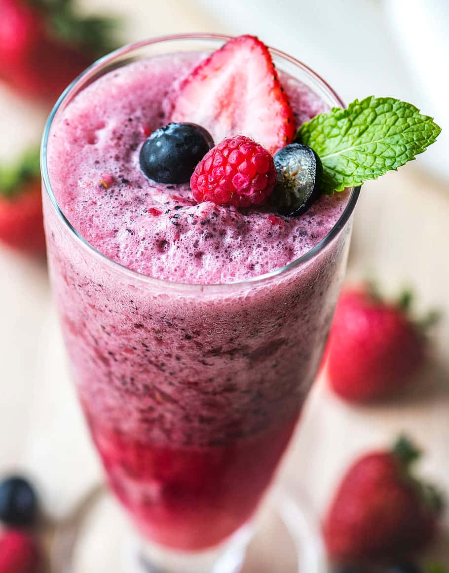 Berry Fruit Slushy Background