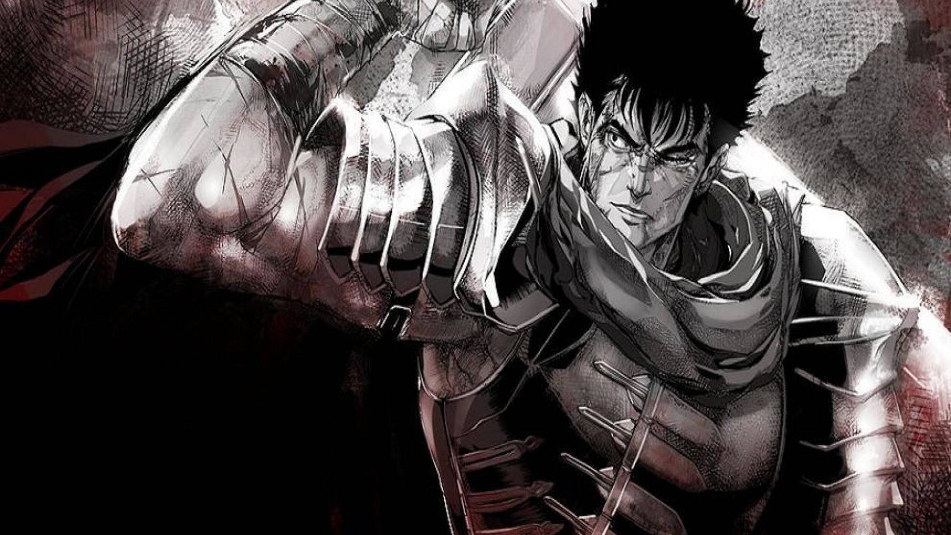 Berserk Guts Reaching For His Sword Background