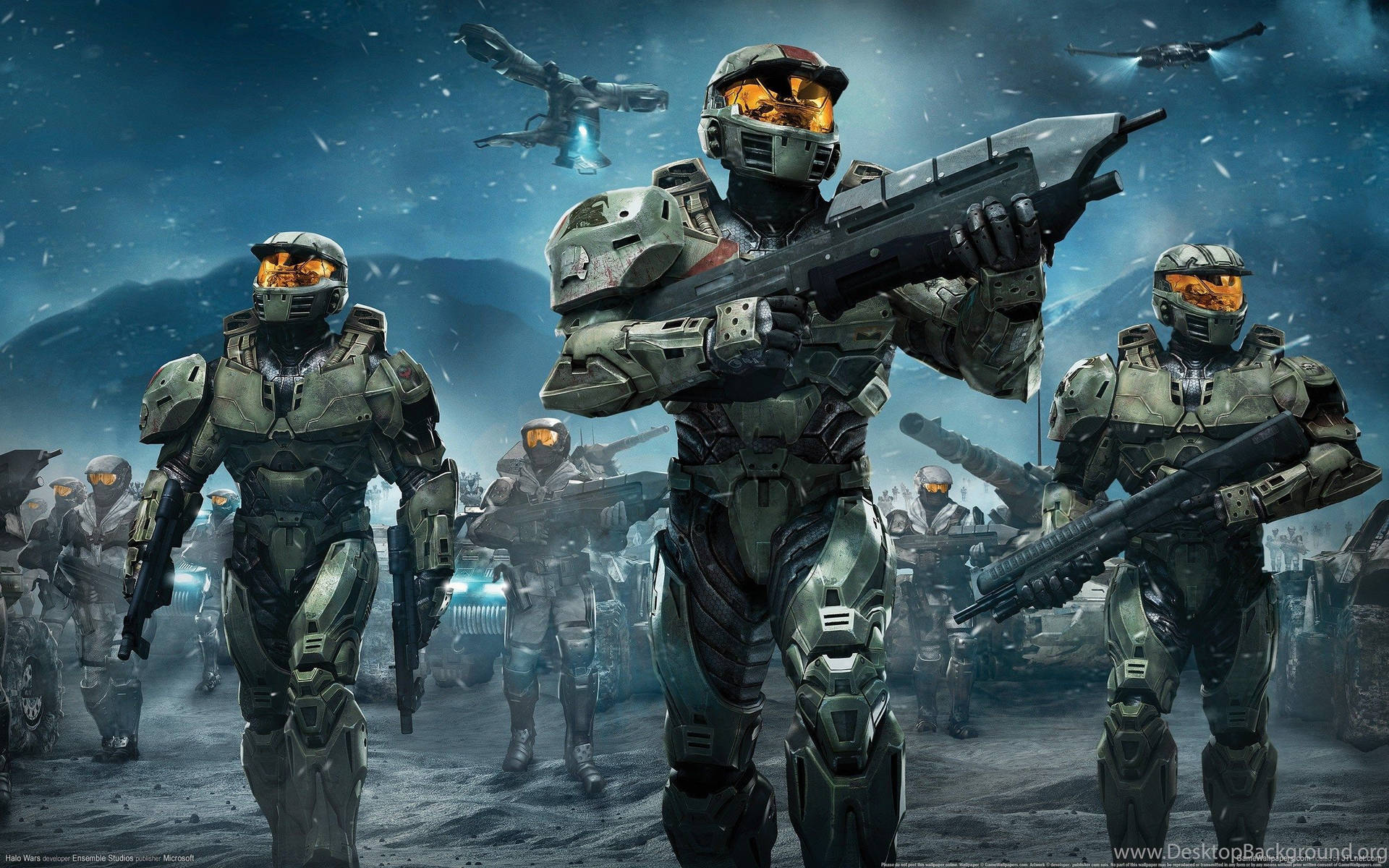 Best 3d Gaming Halo Soldiers Background