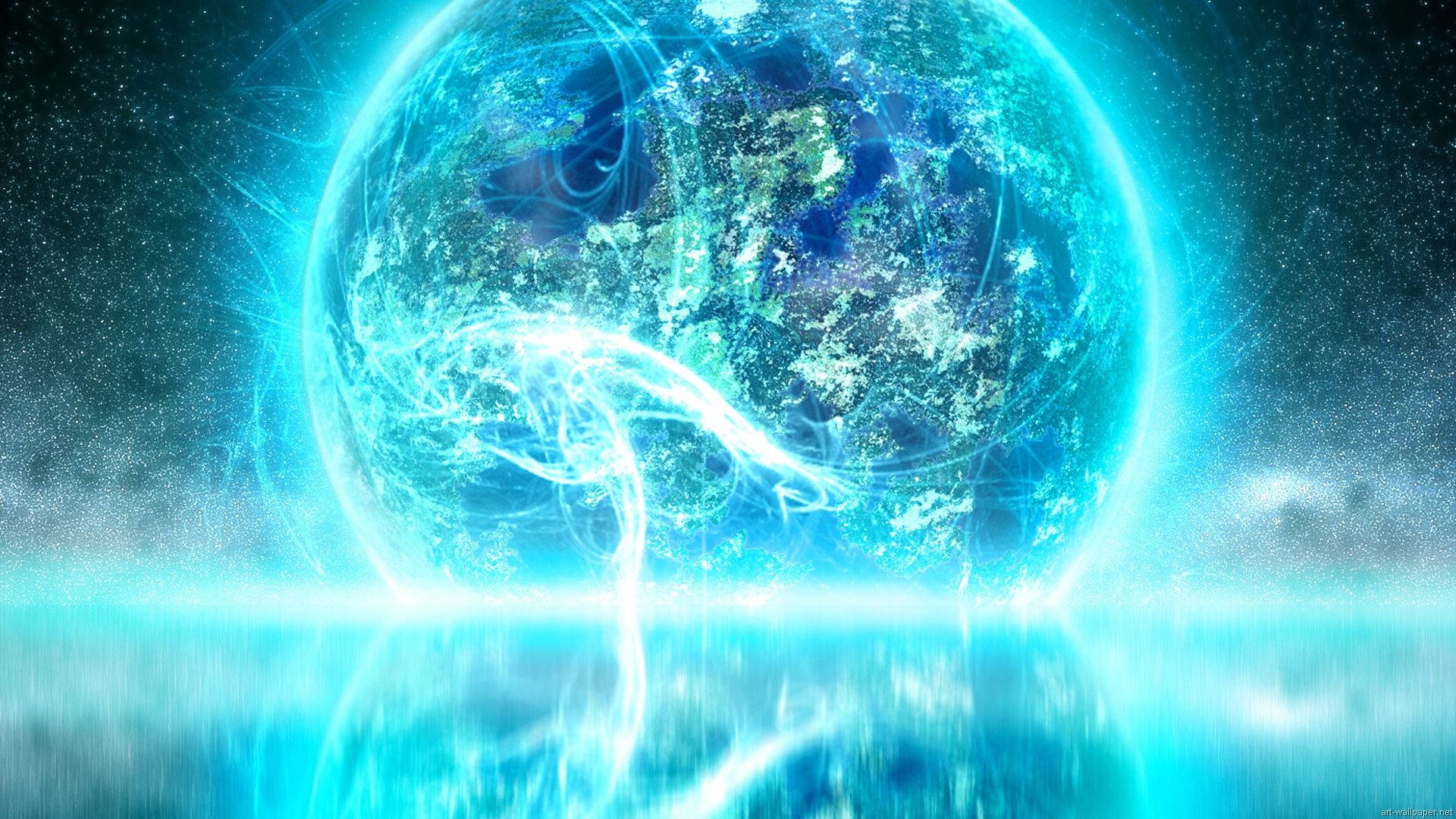 Best Blue Abstract Sphere Background