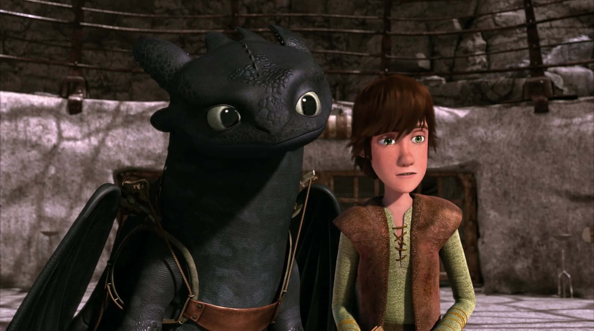 Best Buddies From Dragons Riders Of Berk Background