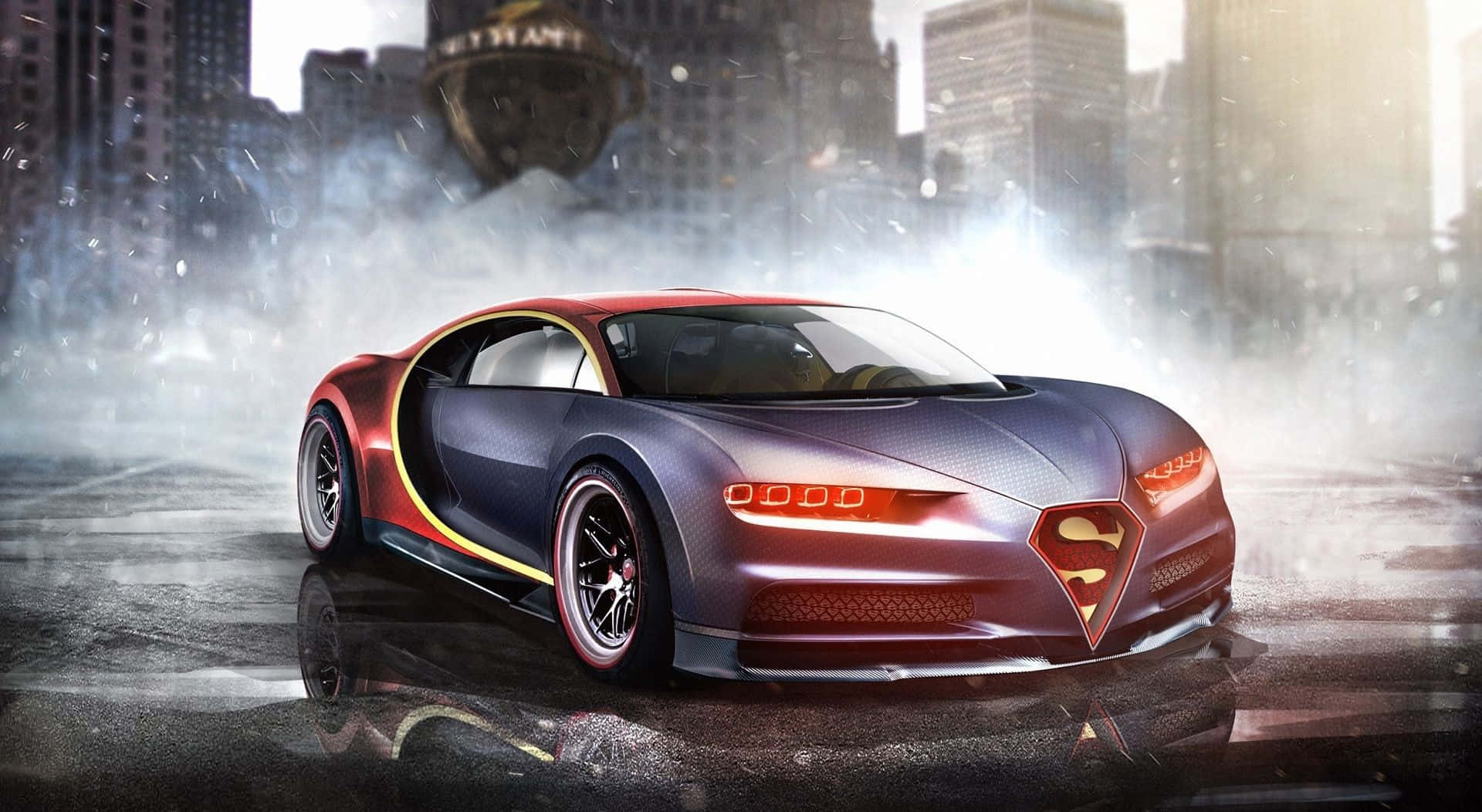 Best Bugatti Chiron Superman Hybrid Background