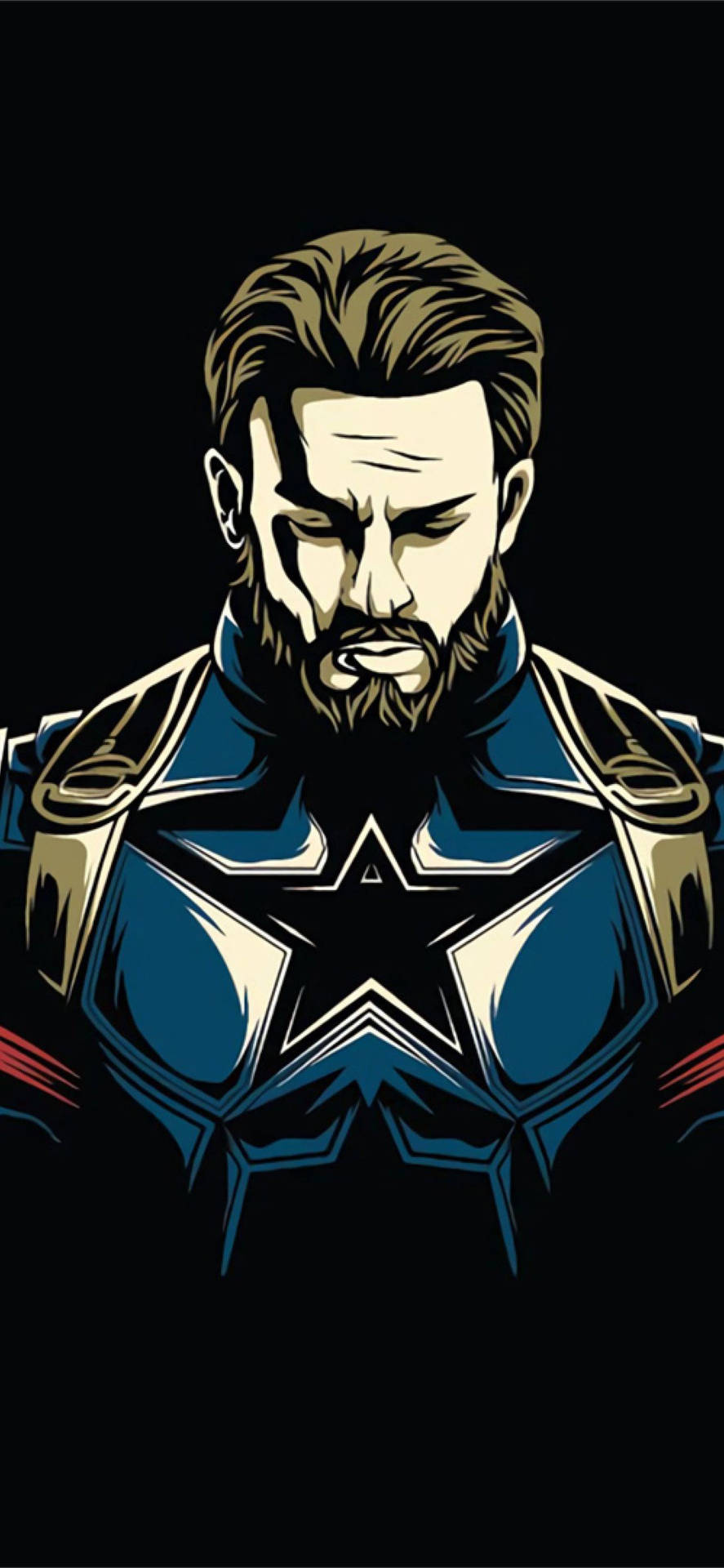 Best Captain America Vector Art Background