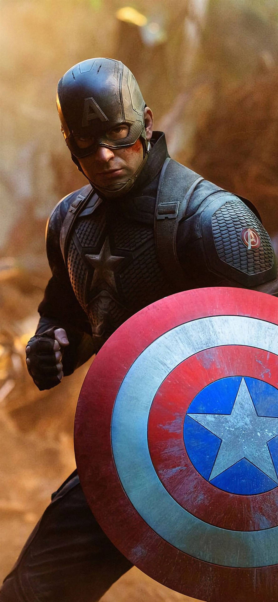 Best Captain America With Shield Background