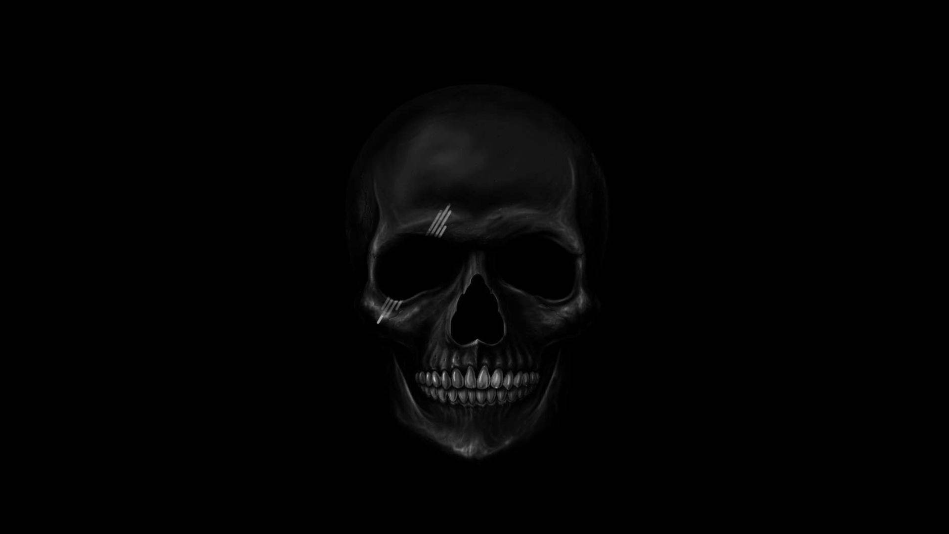 Best Dark Creepy Skull Background