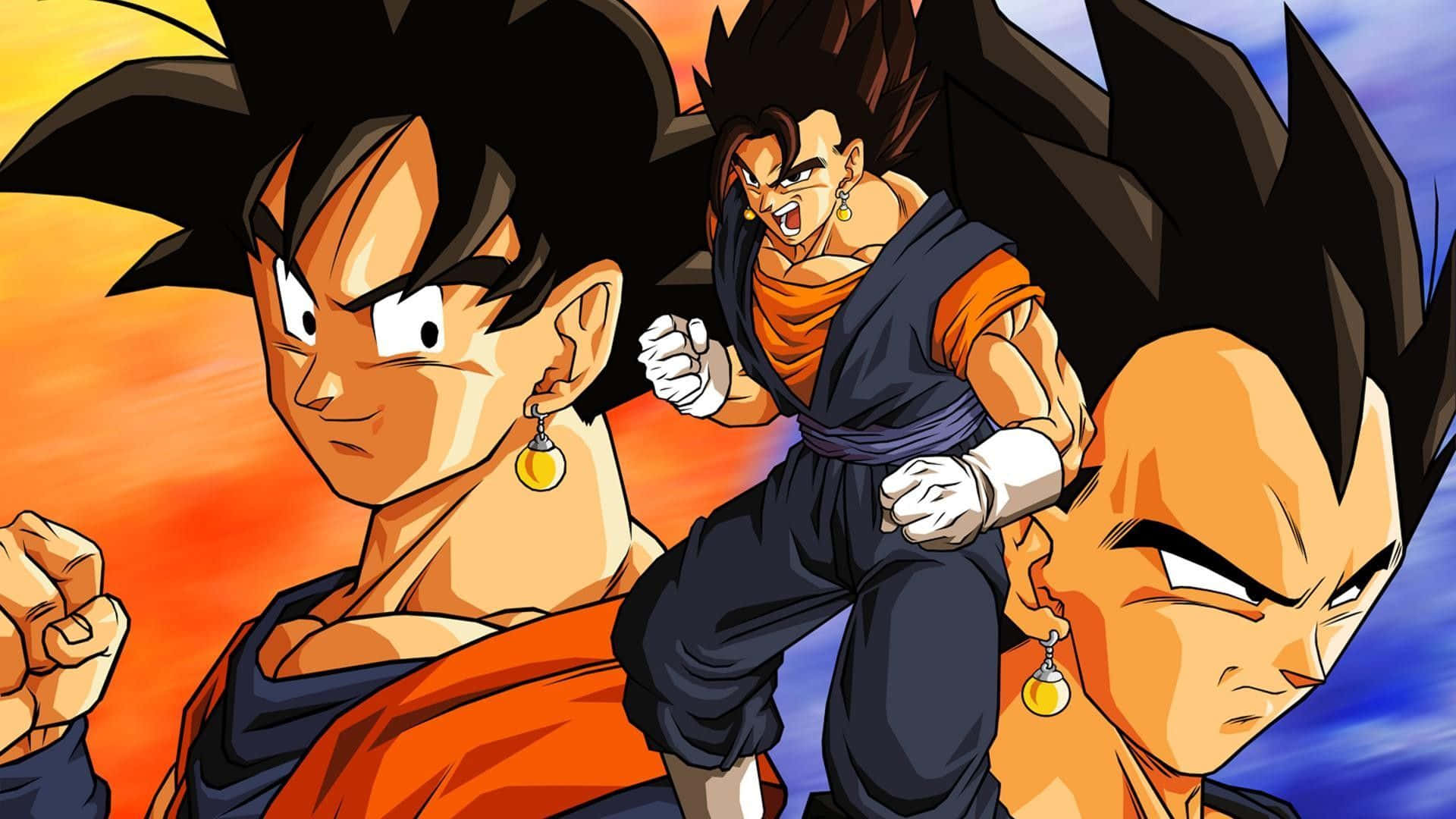 Best Friends And Arch Enemies, Goku And Vegeta In Epic Showdown. Background