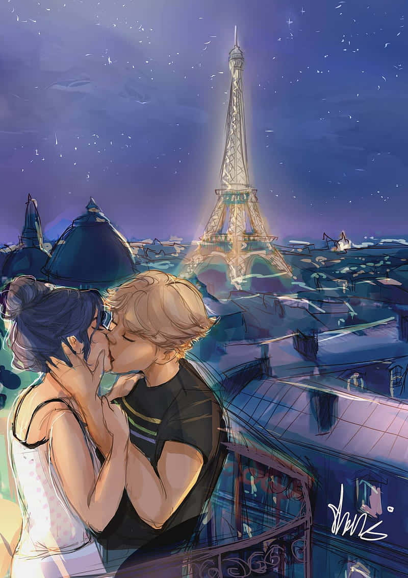 Best Friends And Lovers, Marinette And Adrien Background