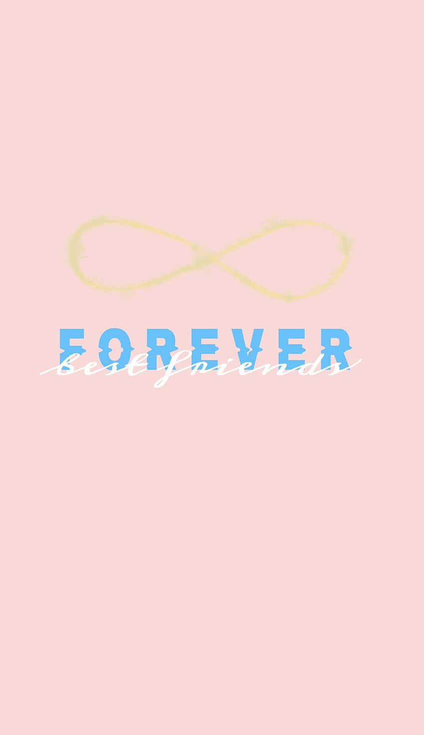 Best Friends Forever Iphone Light Pink Infinity Background