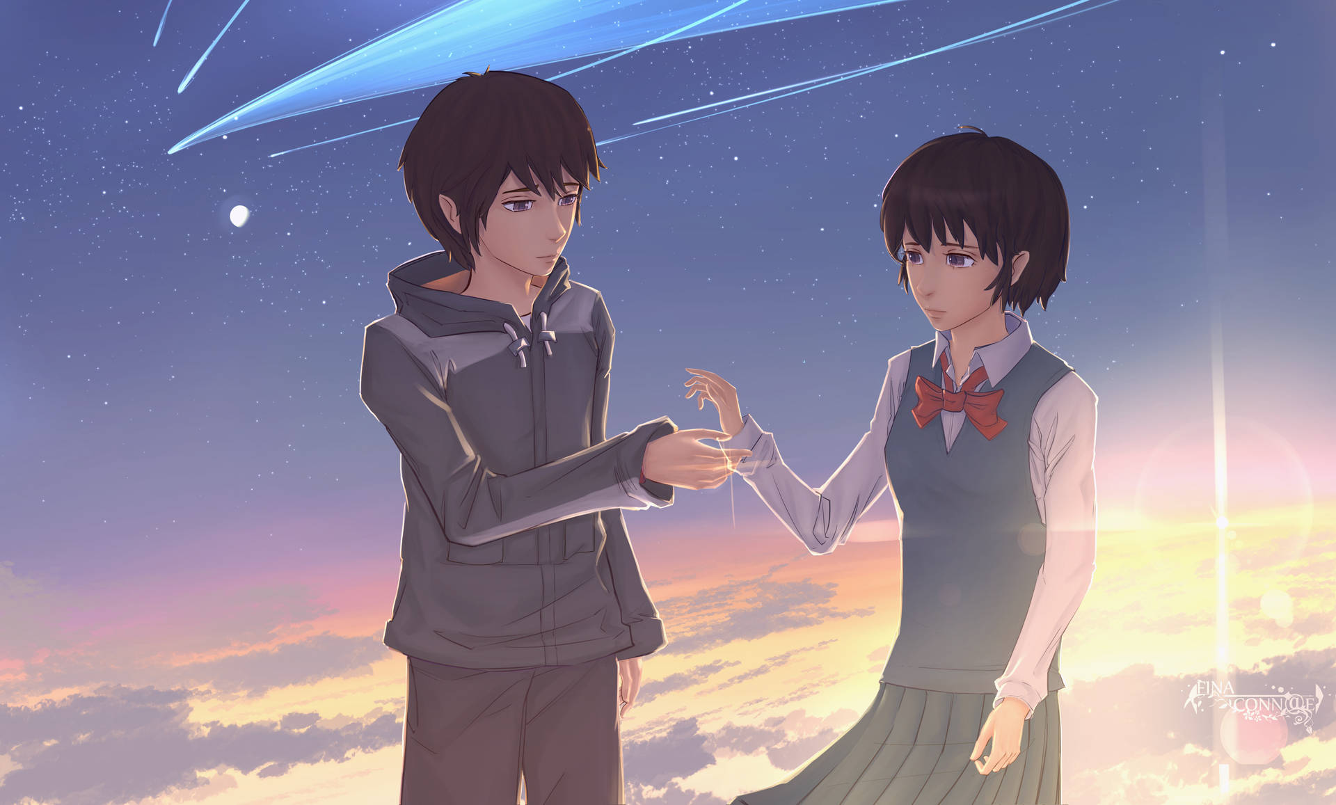 Best Friends Forever Taki And Mitsuha Background