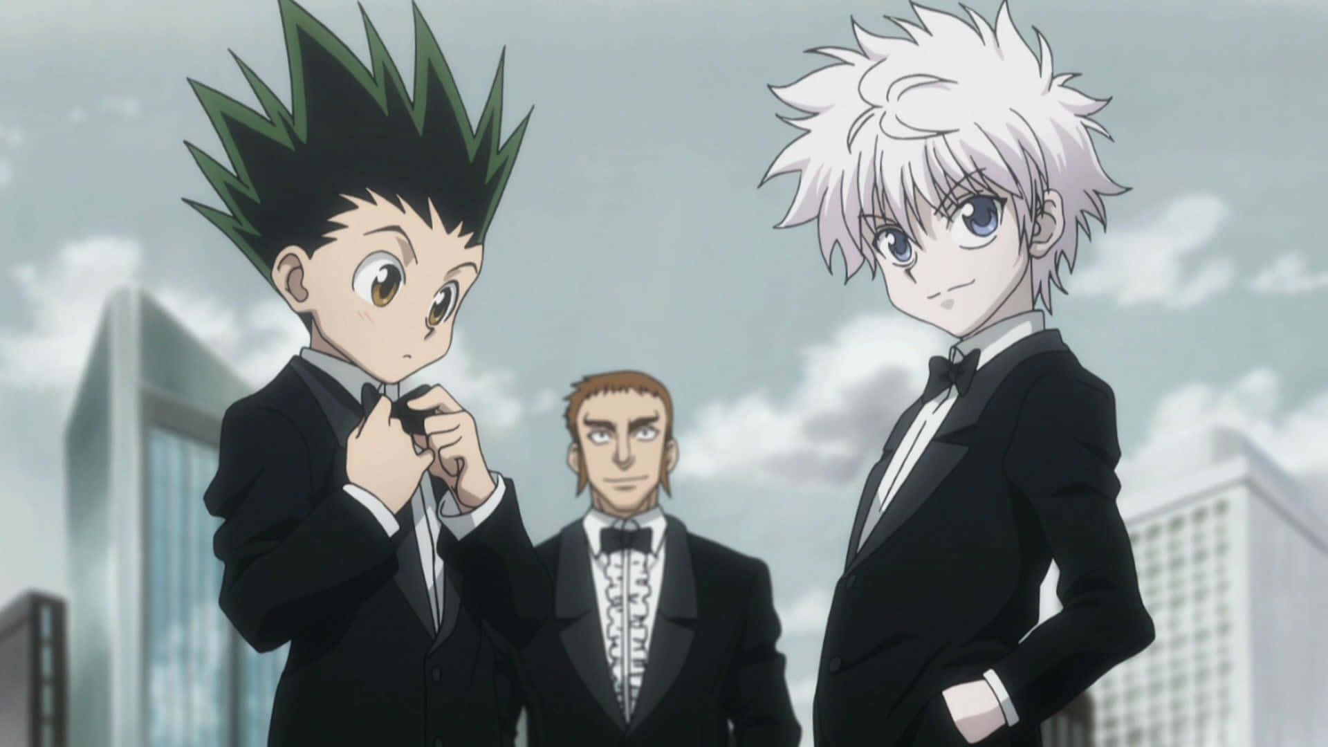Best Friends Gon And Killua From The Anime Hunter X Hunter Background