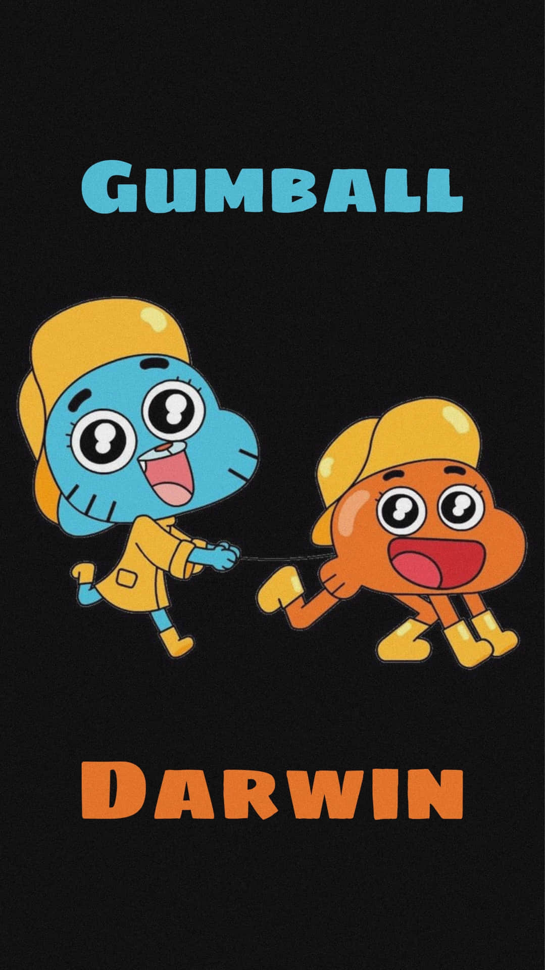 Best Friends Gumball And Darwin Showcase Their Unbreakable Bond In This Colorful High-resolution Wallpaper. Background