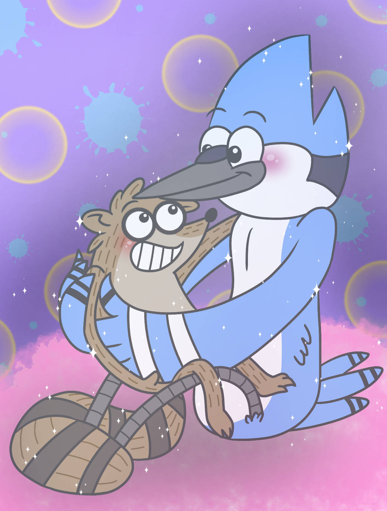 Best Friends Mordecai And Rigby Background