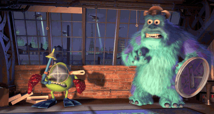 Best Friends Together Monsters Inc Background