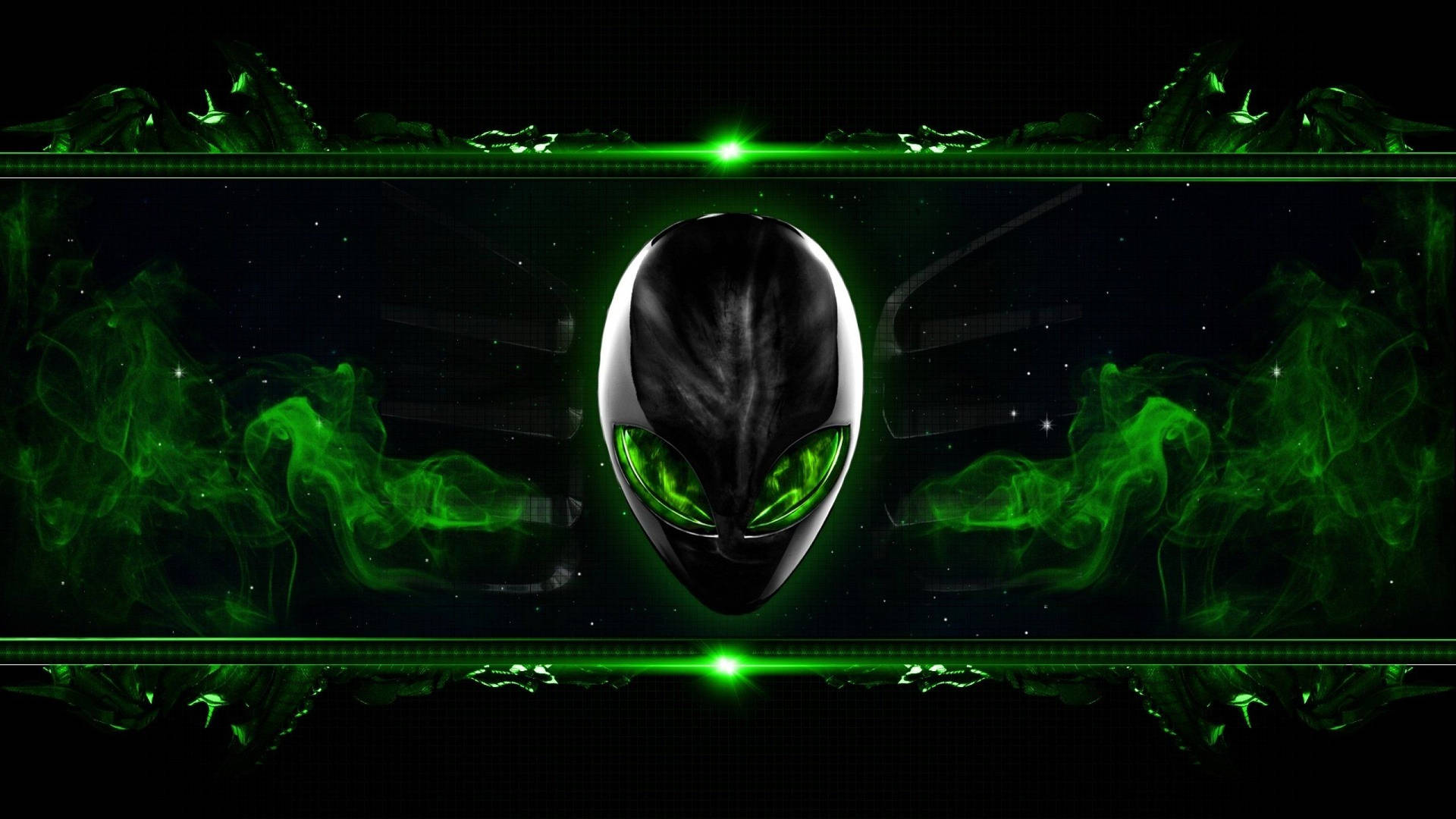 Best Hd Green Artwork Alienware Background