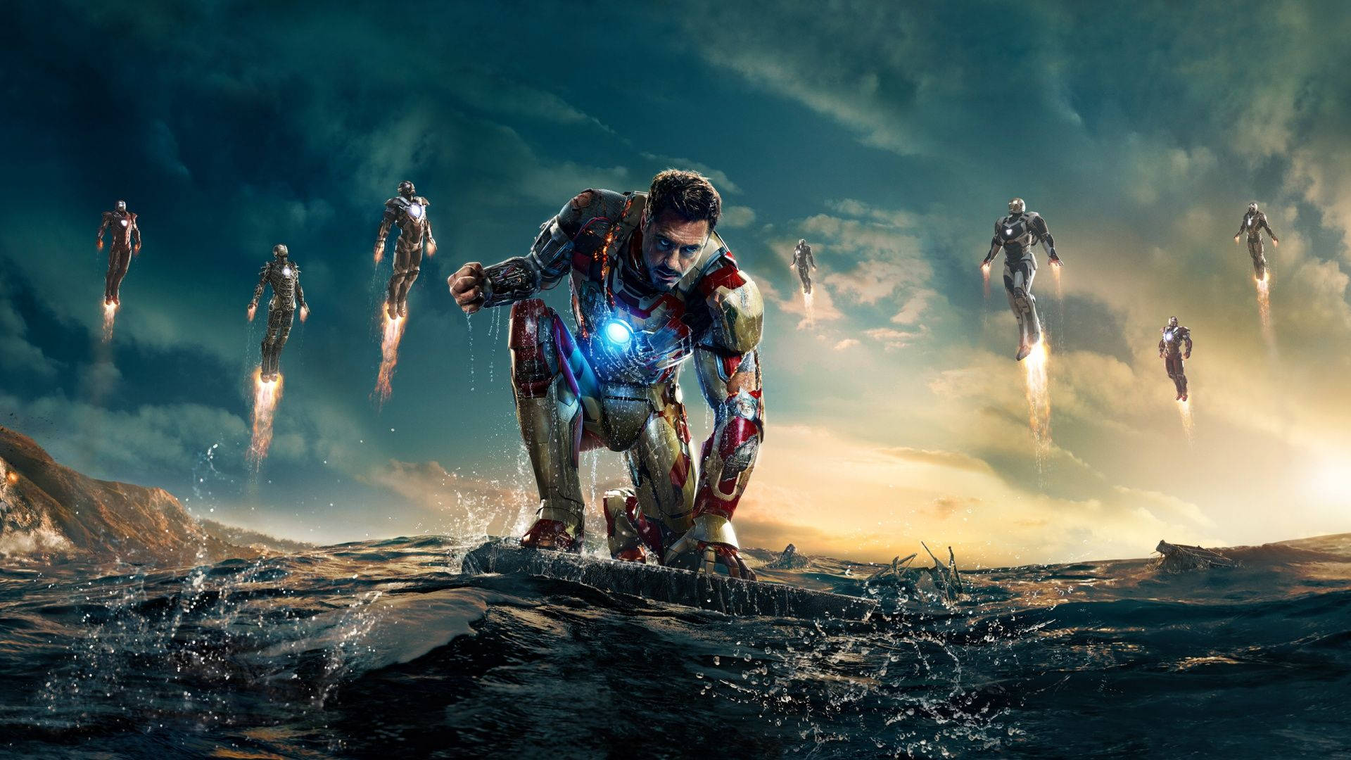Best Iron Man 3 Scene Background